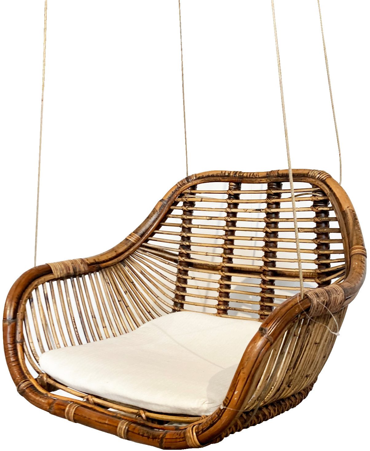 Van der Leeden Hängesessel Hängeschaukel Stuhl Rattan Braun Dunkel Korb 66x günstig online kaufen