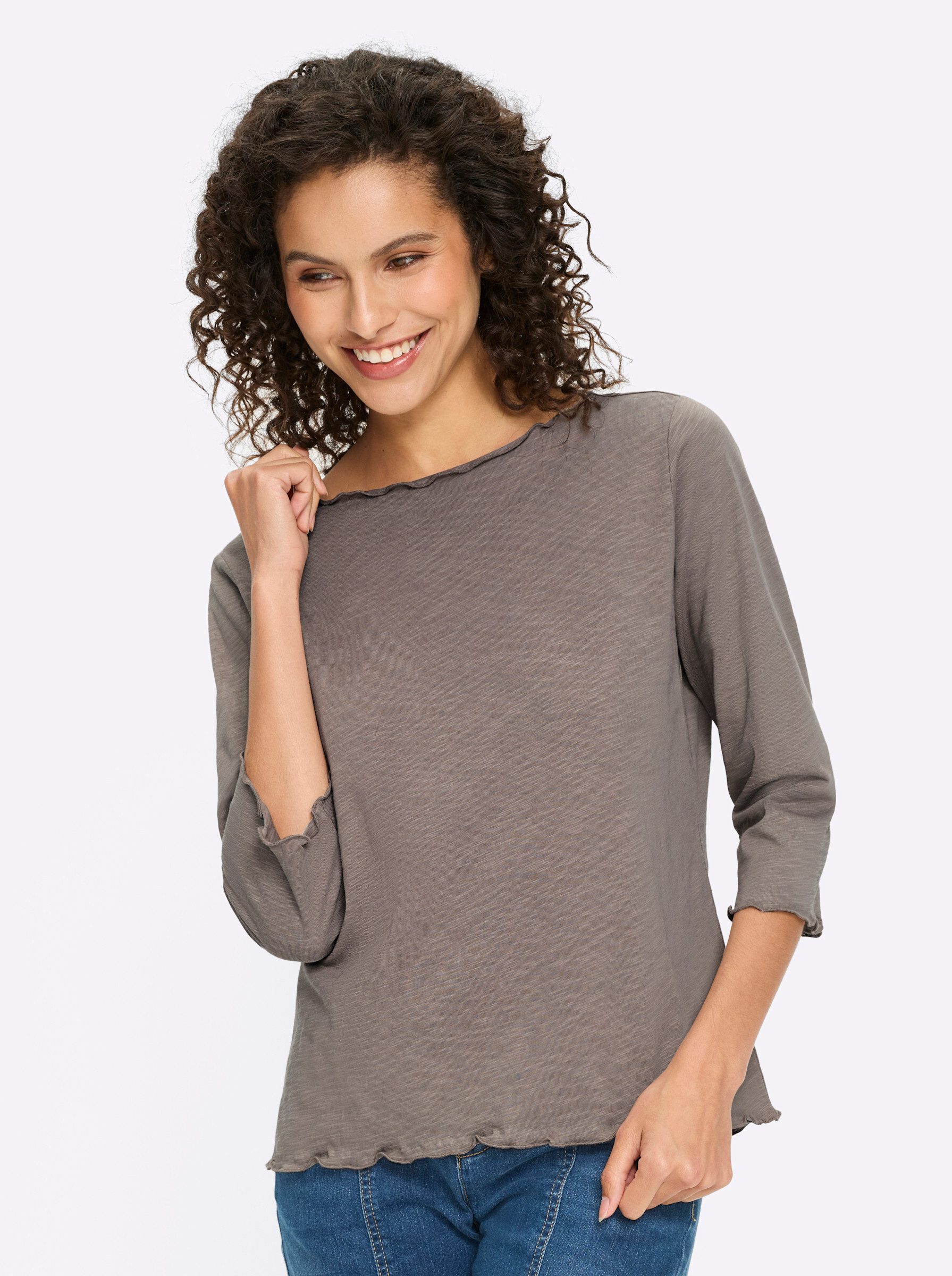 heine T-Shirt 2er-Pack Shirts 3/4-Arm (2-tlg)