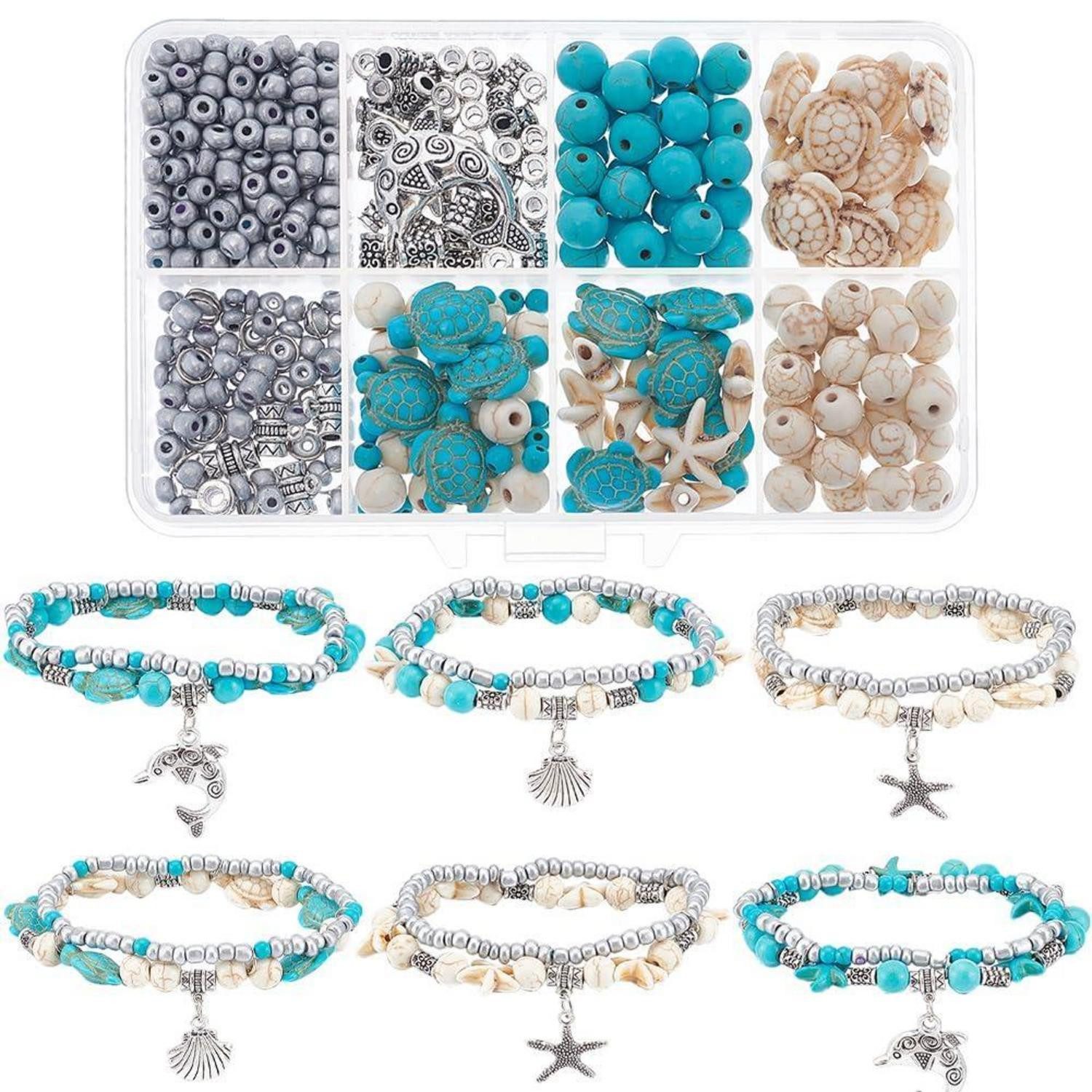 LuxusKollektion Kreativset Armband Bastelset Sommer Strand 6 Sets