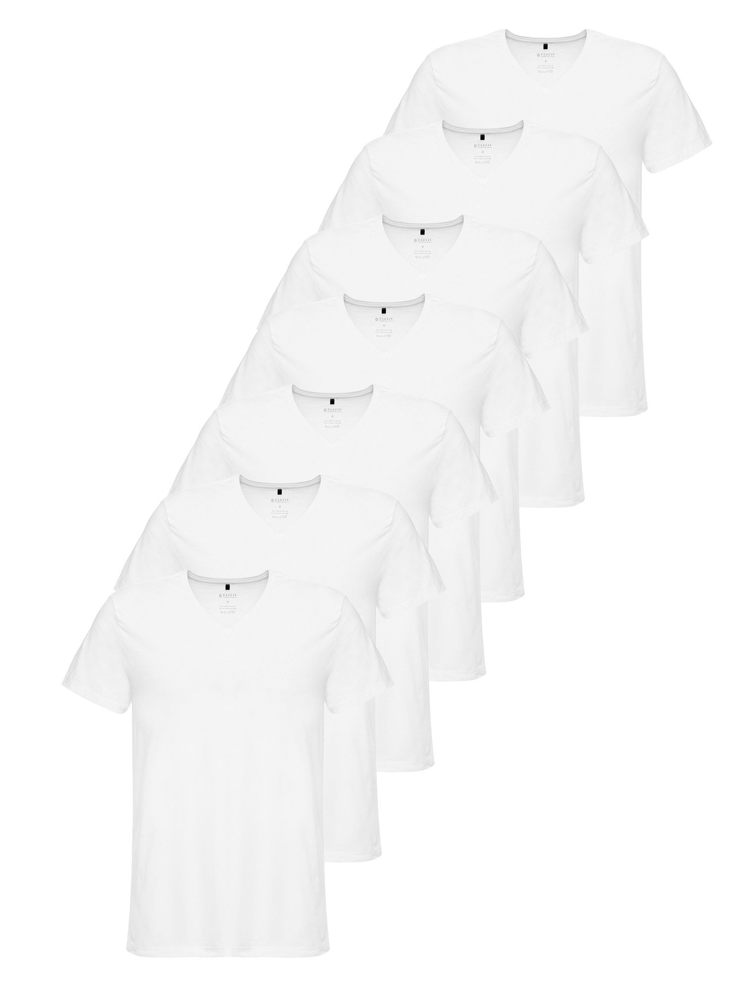 Tazzio T-Shirt E107 (Packung, 7-tlg) Herren Basic V-Ausschnitt günstig online kaufen