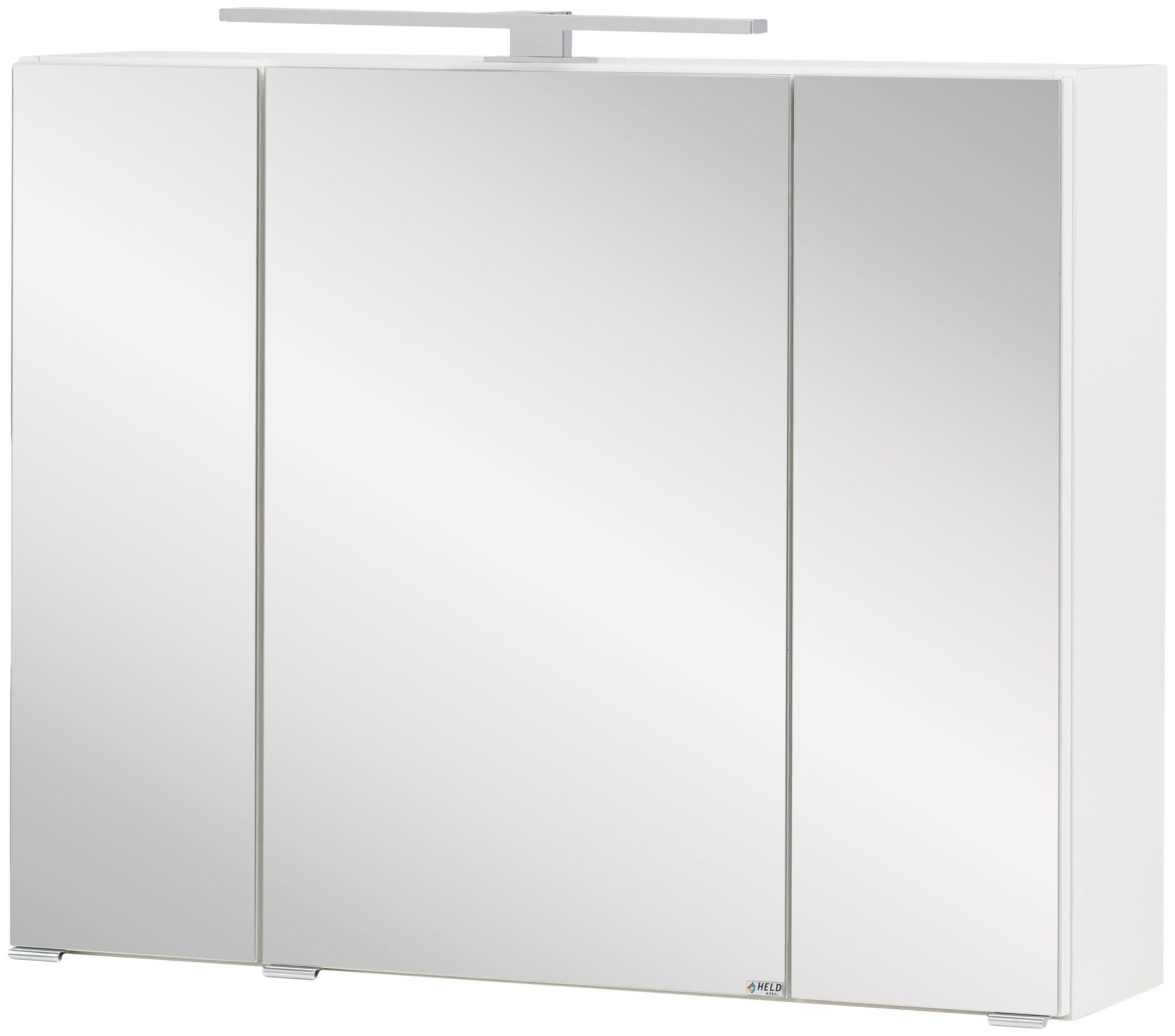 welltime Spiegelschrank Kaunas 80 cm breit, Soft-Close-Funktion