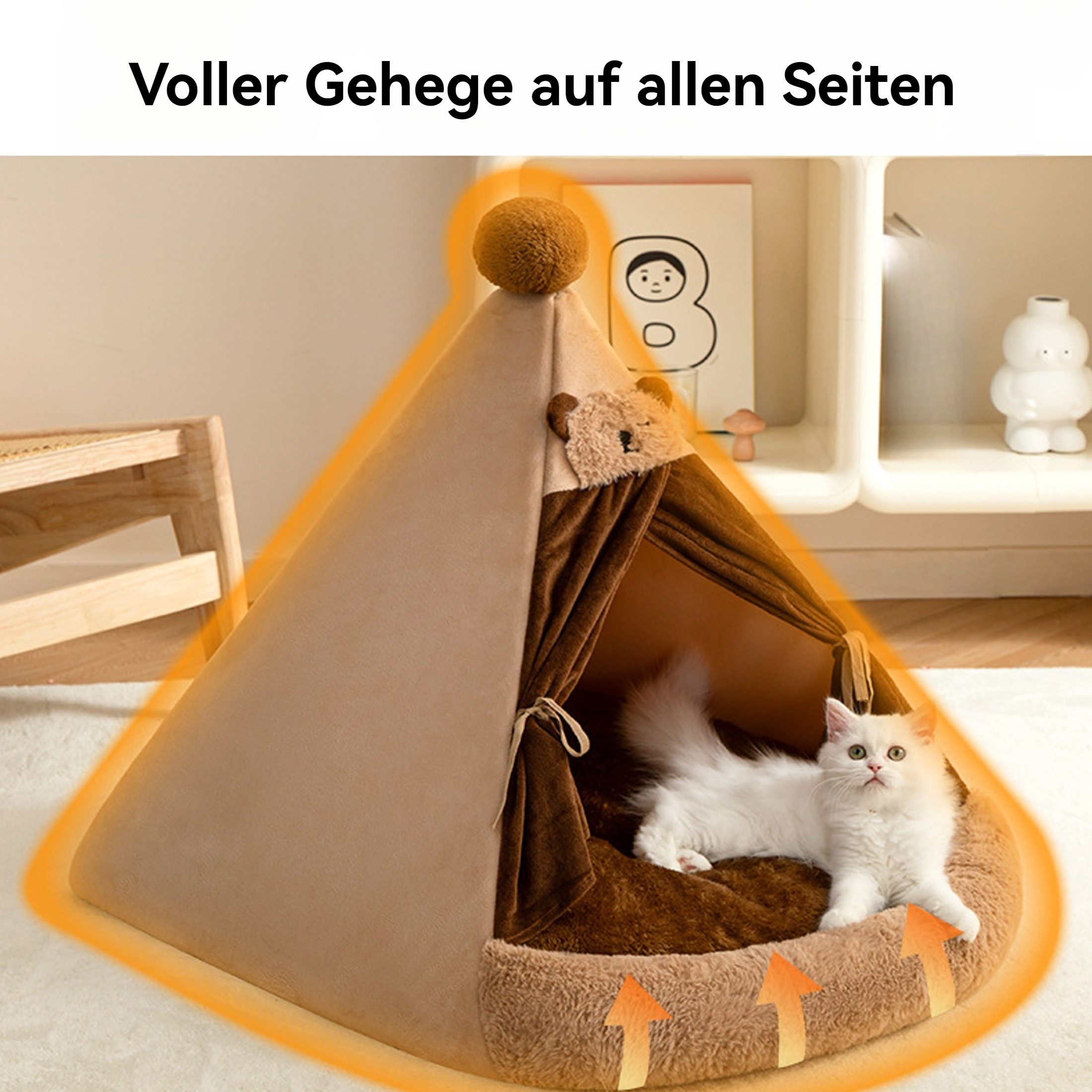 YINDN Tierbett Katzenbetten, Faltbare Katzenbett, Katzenbetthöhle, günstig online kaufen