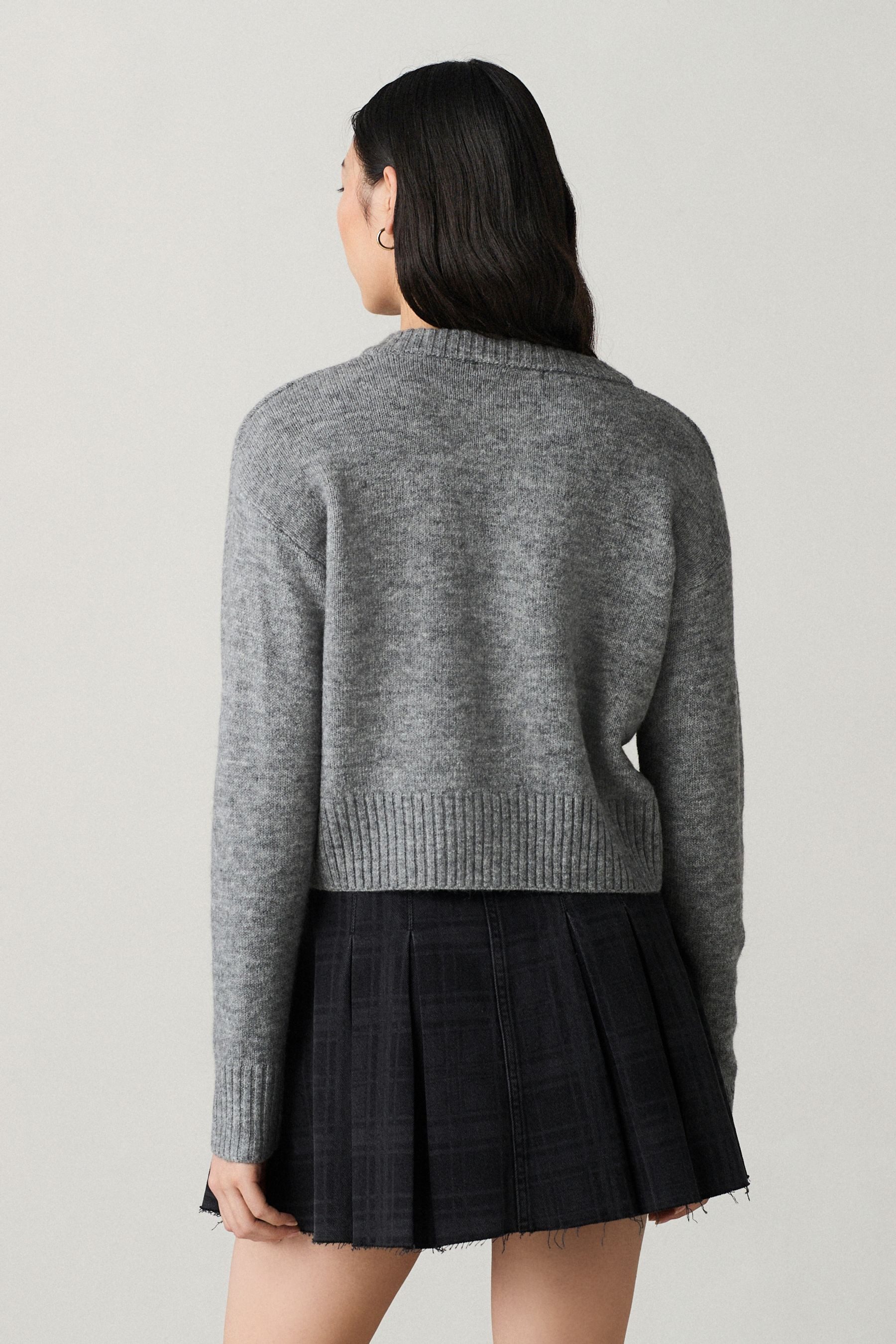 Next Strickjacke Strickjacke mit Rundhalsausschnitt (1-tlg) günstig online kaufen