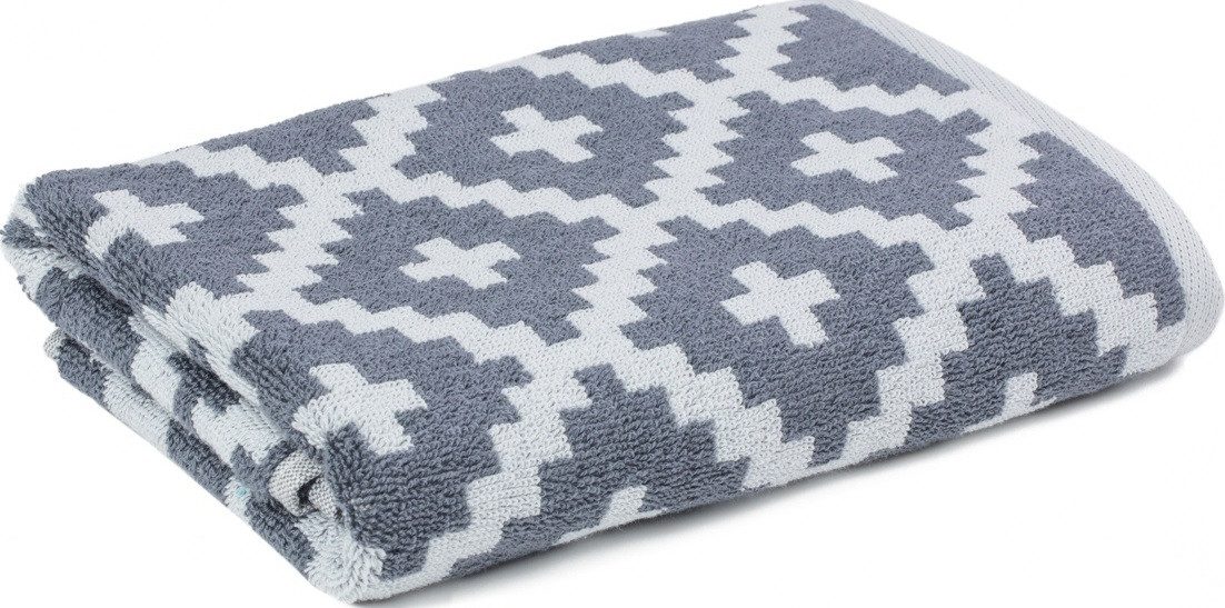 framsohn frottier Handtuch Handtuch 'Rauten Graphics' 50 x 100 cm