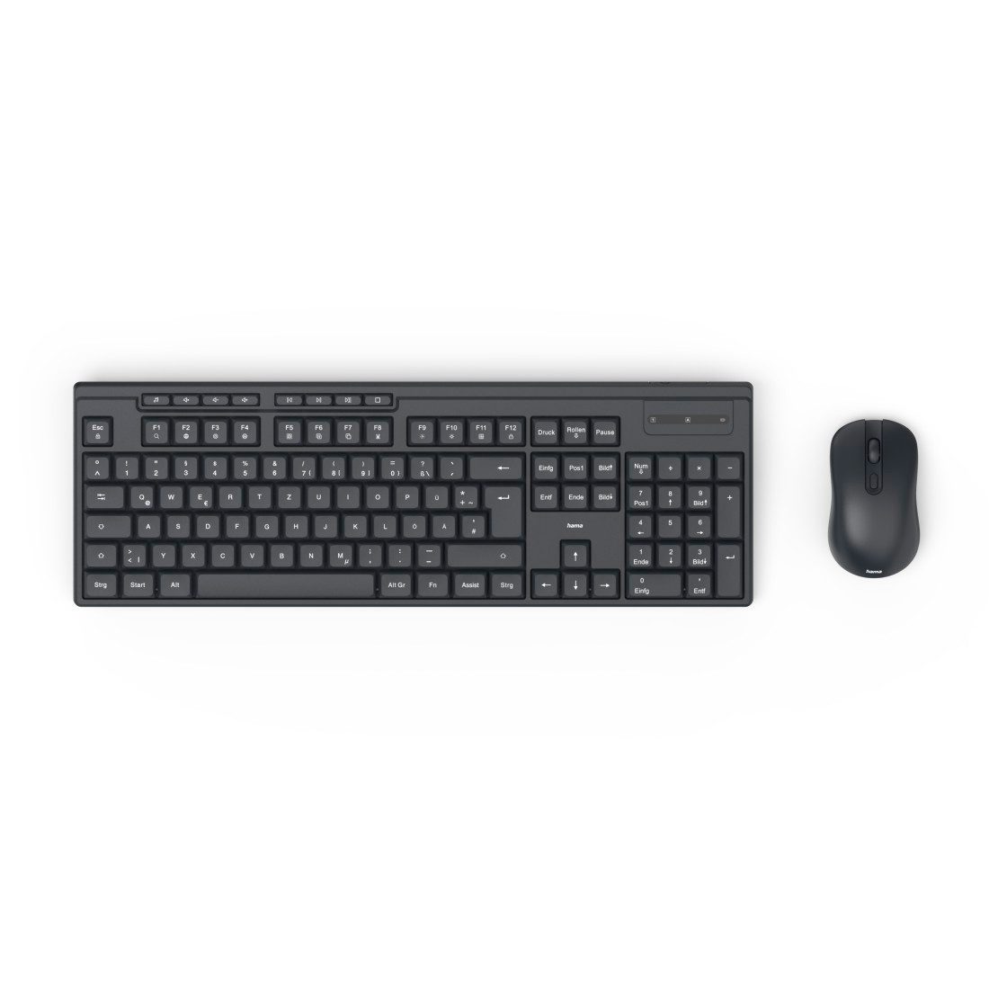 Hama Kabelloses Funktastatur-Maus-Set "WKM 200" (DE) Tastatur- und Maus-Set