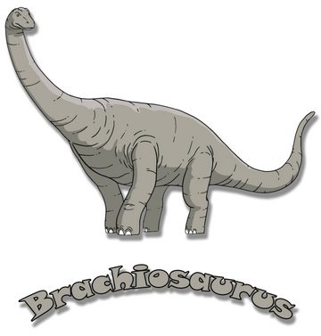 MyDesign24 Print-Shirt bedrucktes Kinder T-Shirt mit Brachiosaurus Baumwollshirt mit Dino, schwarz, weiß, rot, blau, i66