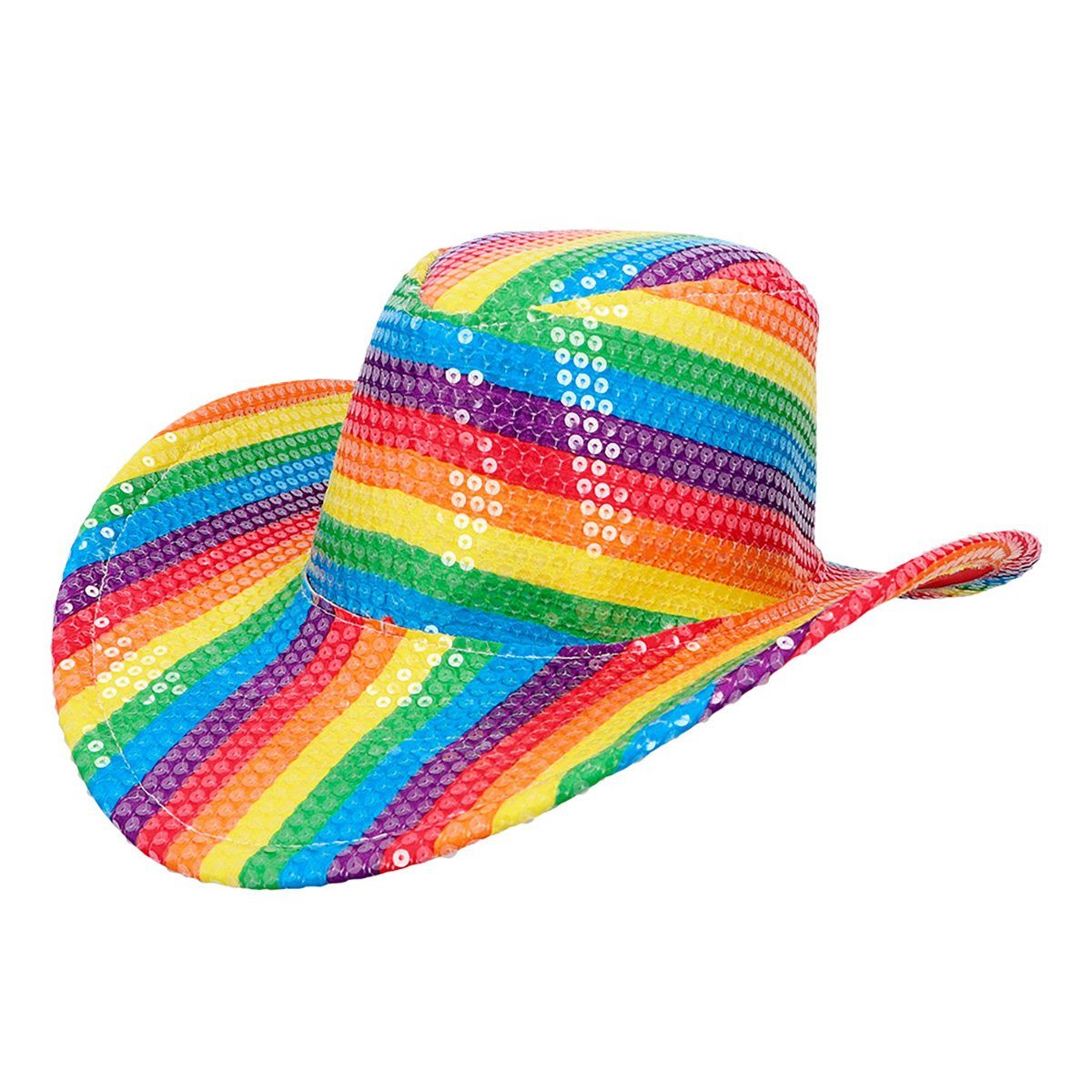 Boland Cowboy-Kostüm Regenbogen Cowboyhut, Bringt die Prärie zum Glitzern! günstig online kaufen