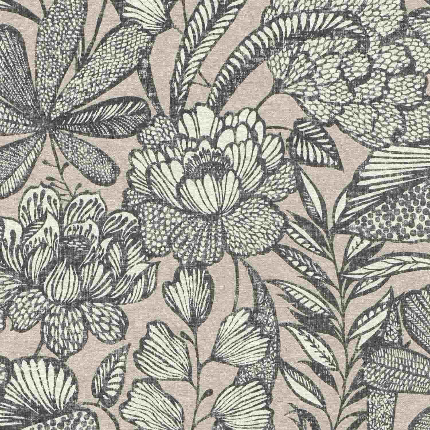 Vliestapete 555332 Tapete Botanical Jungle 53 x 1005 cm Rasch Lirico