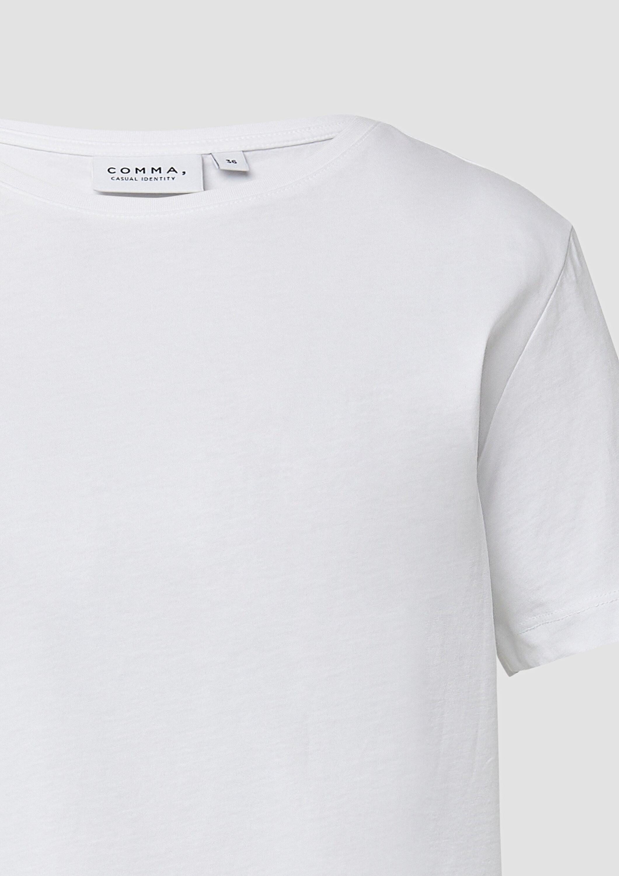 comma Kurzarmshirt T-Shirt T-Shirt im Relaxed Fit mit Rückenprint
