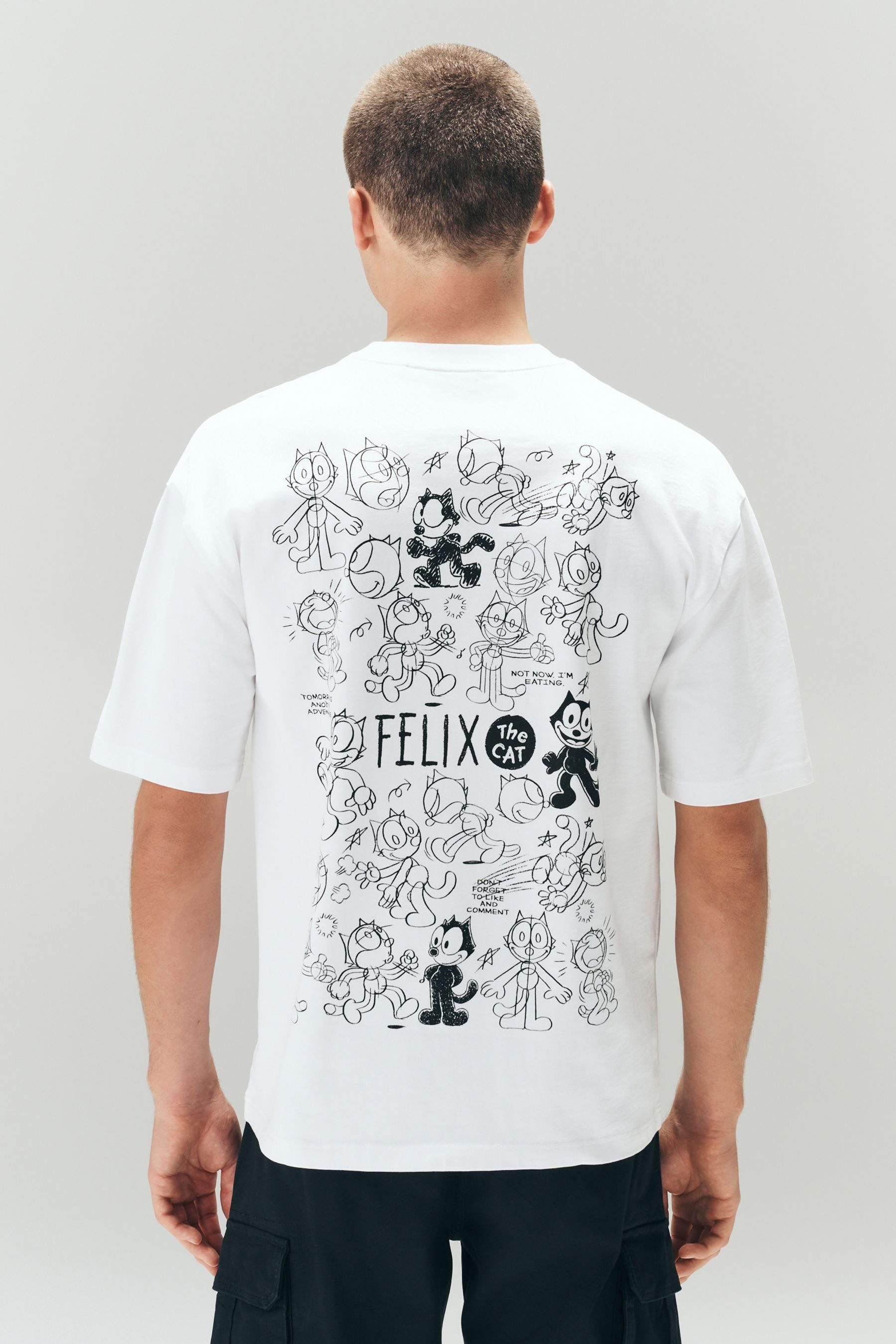 Next T-Shirt Lizensiertes T-Shirt, Felix die Katze (1-tlg)