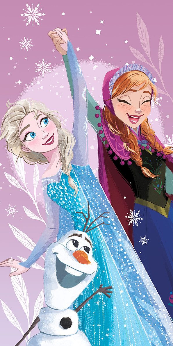 Disney Frozen Badetuch Disney Eiskönigin weiches Badetuch Größe: 70x140 100% Baumwolle, (1-St)