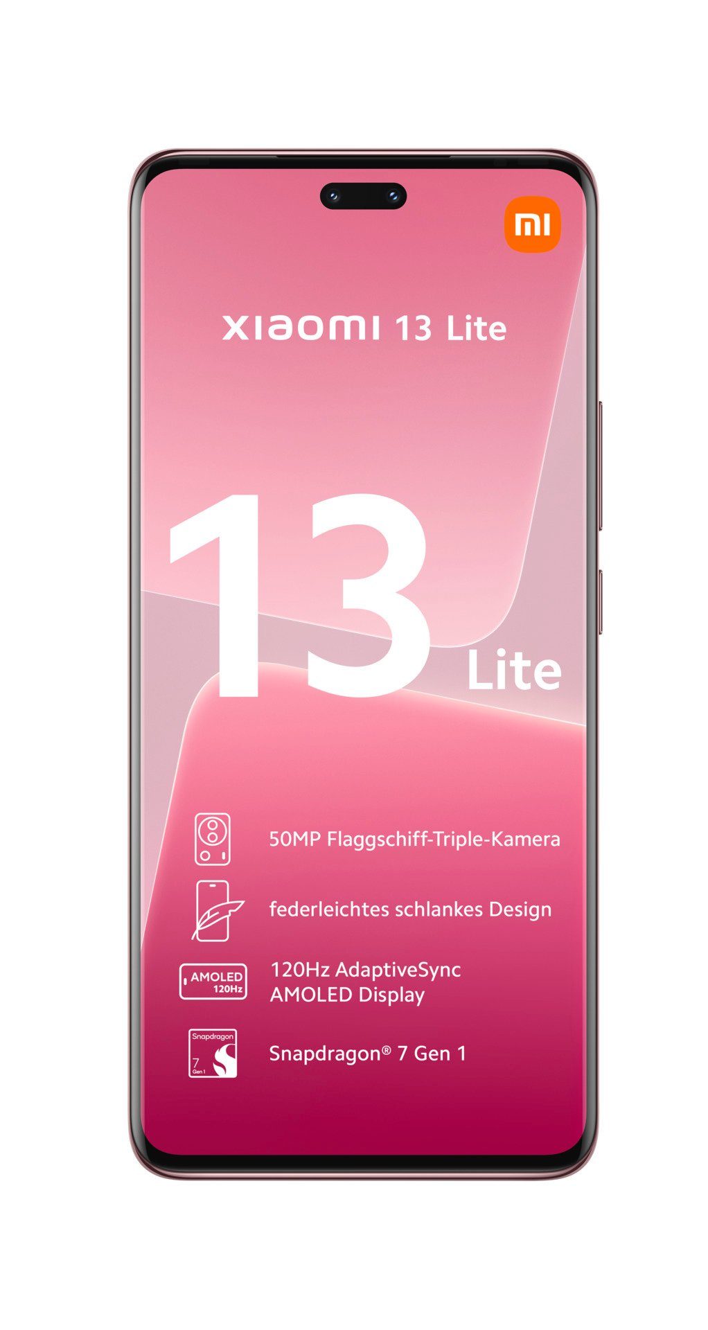 MP Xiaomi cm/6,55 8GB+128GB Pink 128 Smartphone Lite GB Kamera) Zoll, 13 Speicherplatz, 50 (16,65
