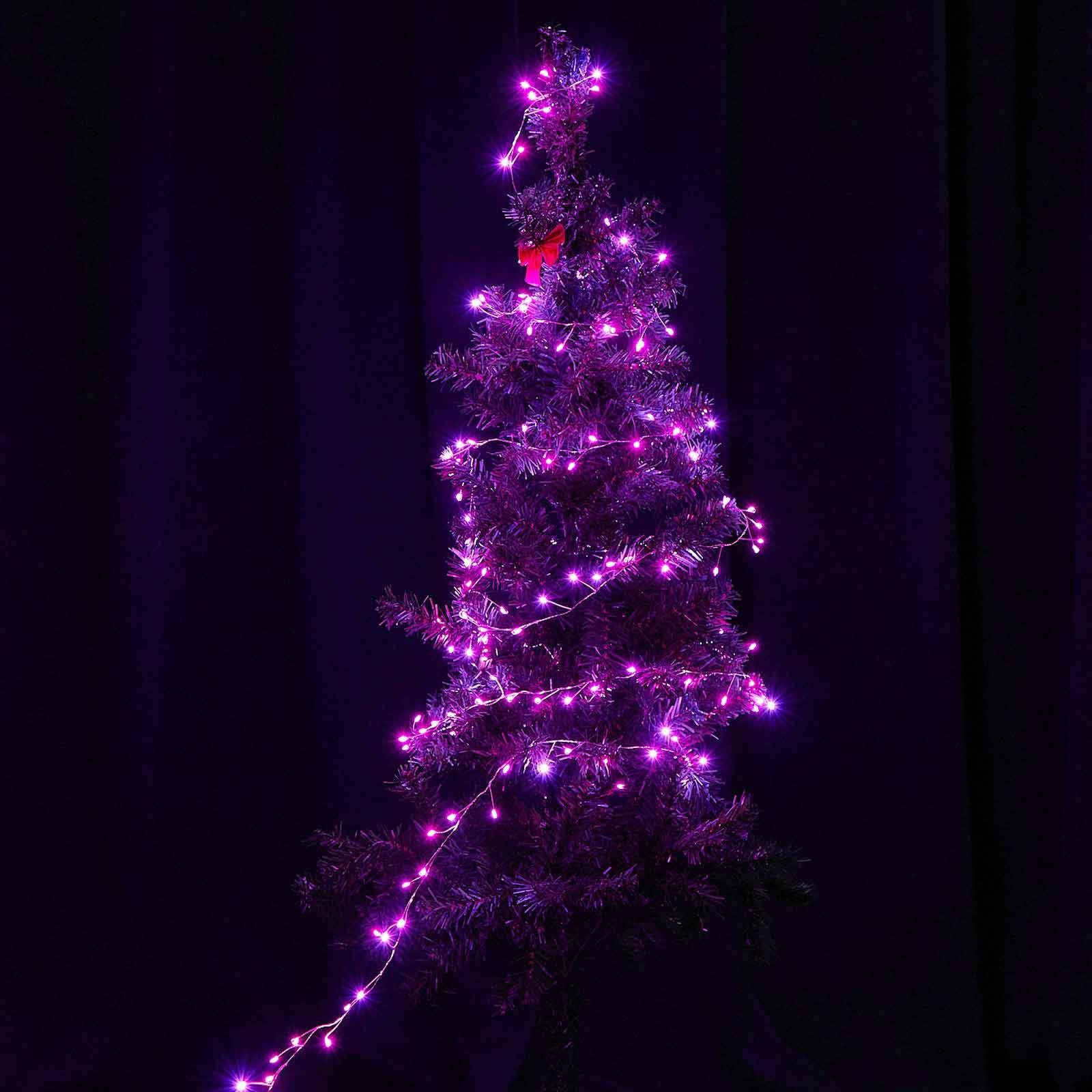 Rosa Weihnachten Party, Rosnek dimmbar, Deko Garten LED-Lichterkette Fernbedienung, wasserdicht, USB, Fest 3M/6M, Hochzeit Timer, für