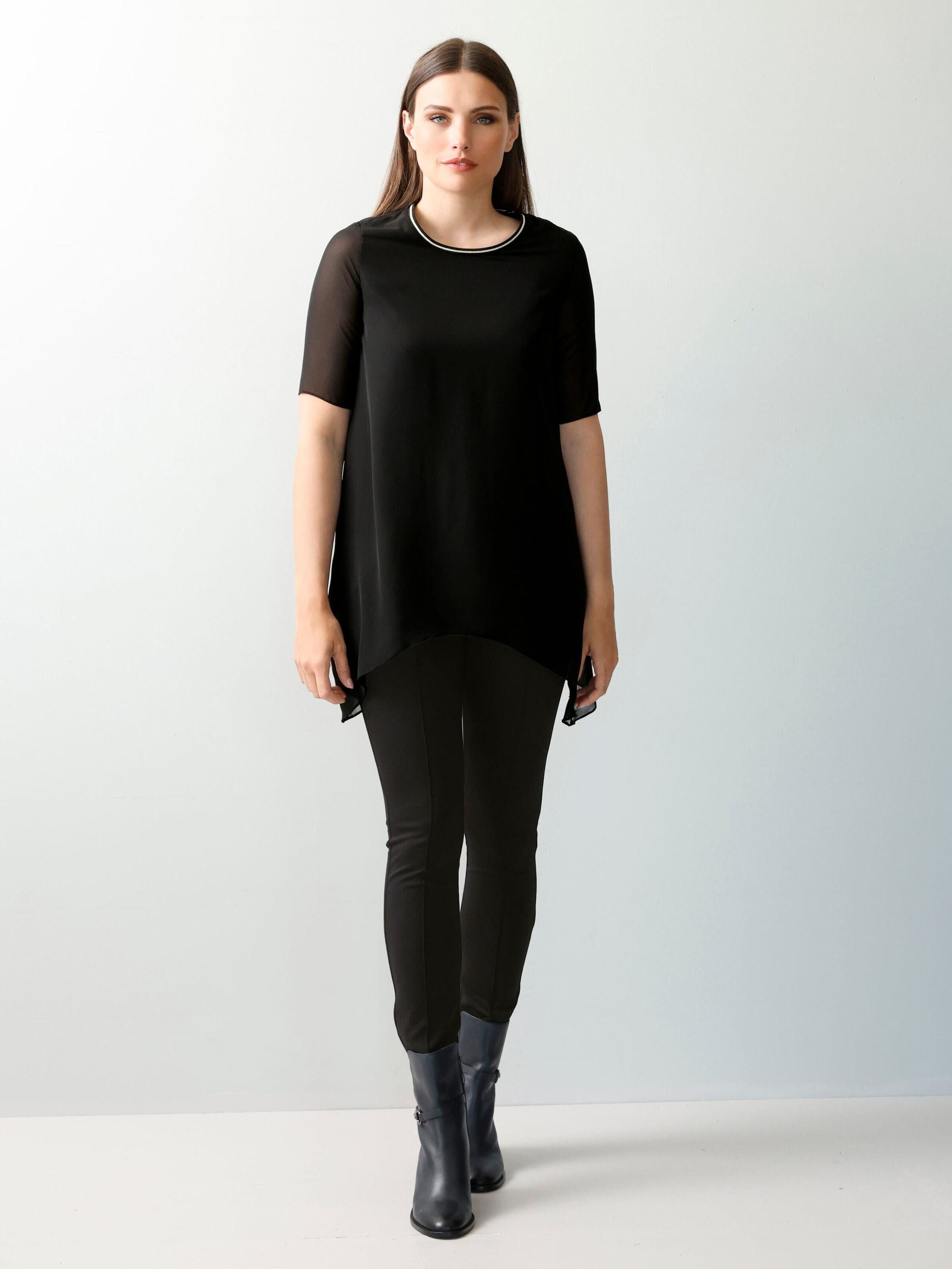 Alba Moda Kurzarmshirt Longshirt