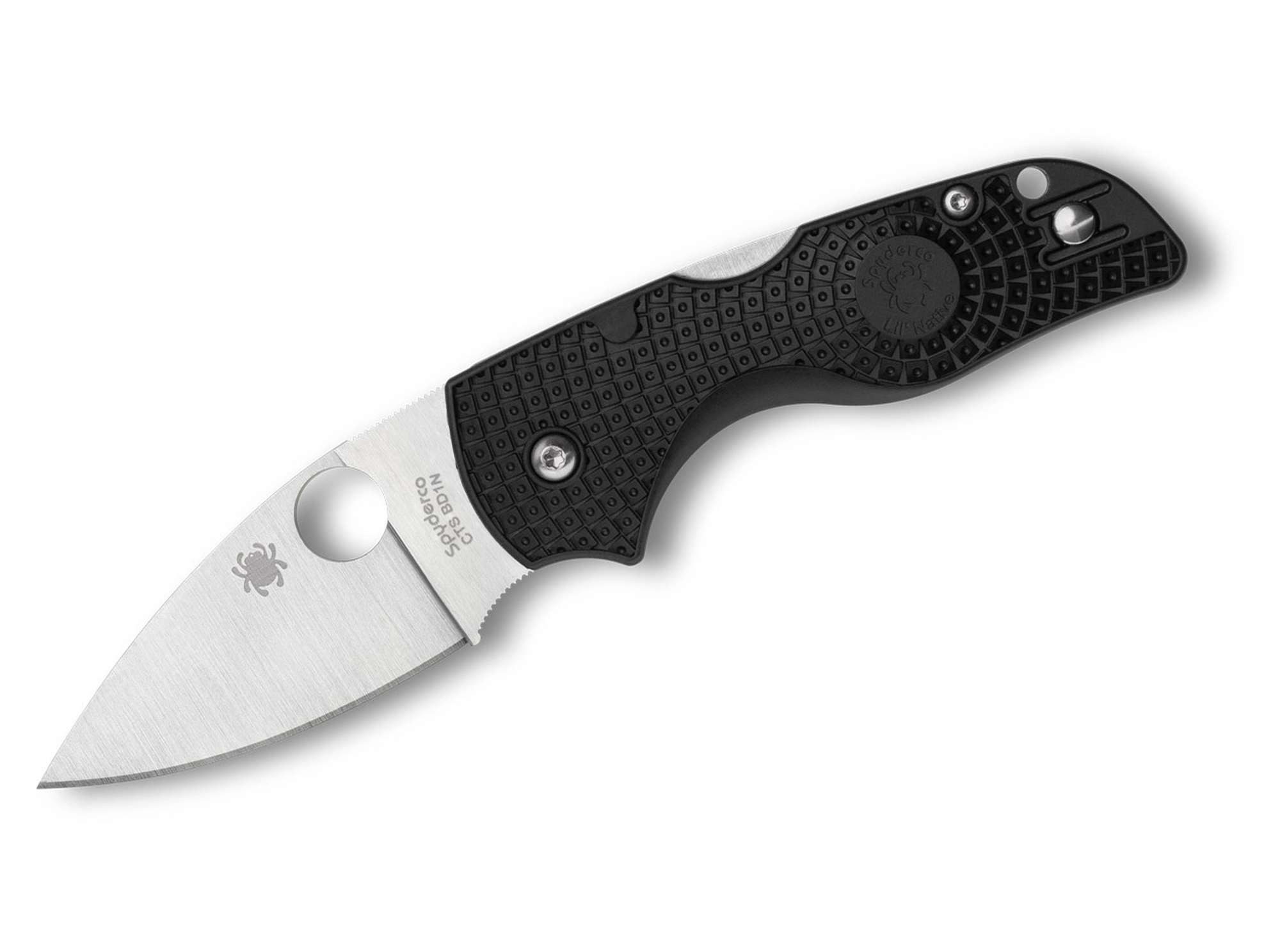 Spyderco Taschenmesser Taschenmesser Lil’ Native Lightweight Black FRN PlainEdge