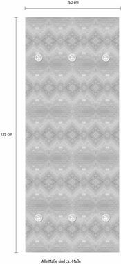 queence Garderobenleiste Orientalisches Muster, mit 6 Haken, 50 x 120 cm