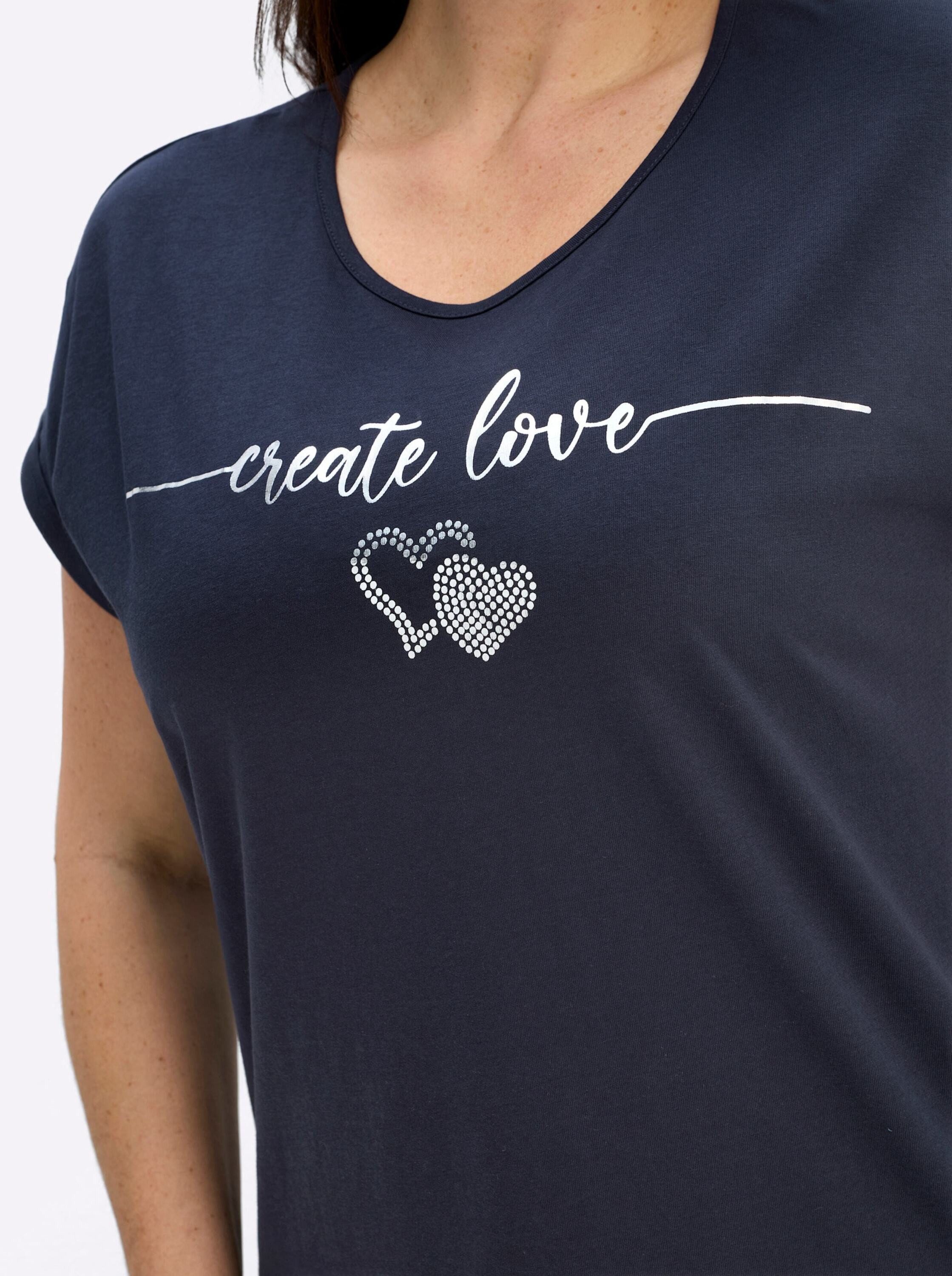 Sieh an! T-Shirt Rundhals-Shirt Extra kurz