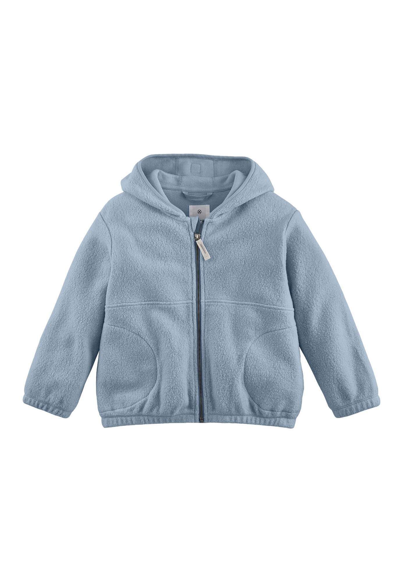 Hessnatur Fleecejacke aus reiner Bio-Baumwolle (1-St)
