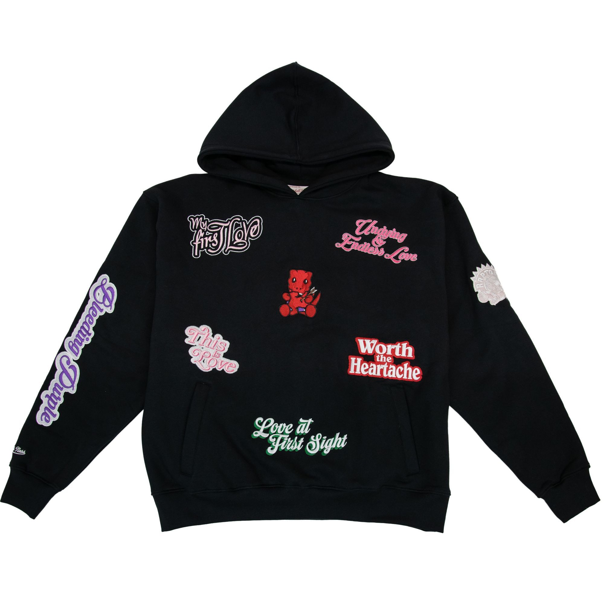 Mitchell & Ness Kapuzenpullover Boxy LOVE WORDS Toronto Raptors