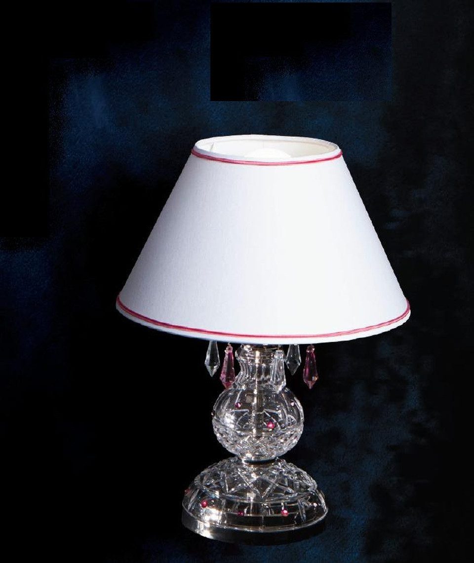 JVmoebel Schreibtischlampe Tischleuchte Antik Stil Kronleuchte Tisch Kristall Lampen, Ersatzlampe, Warmweiß, Made in Europa