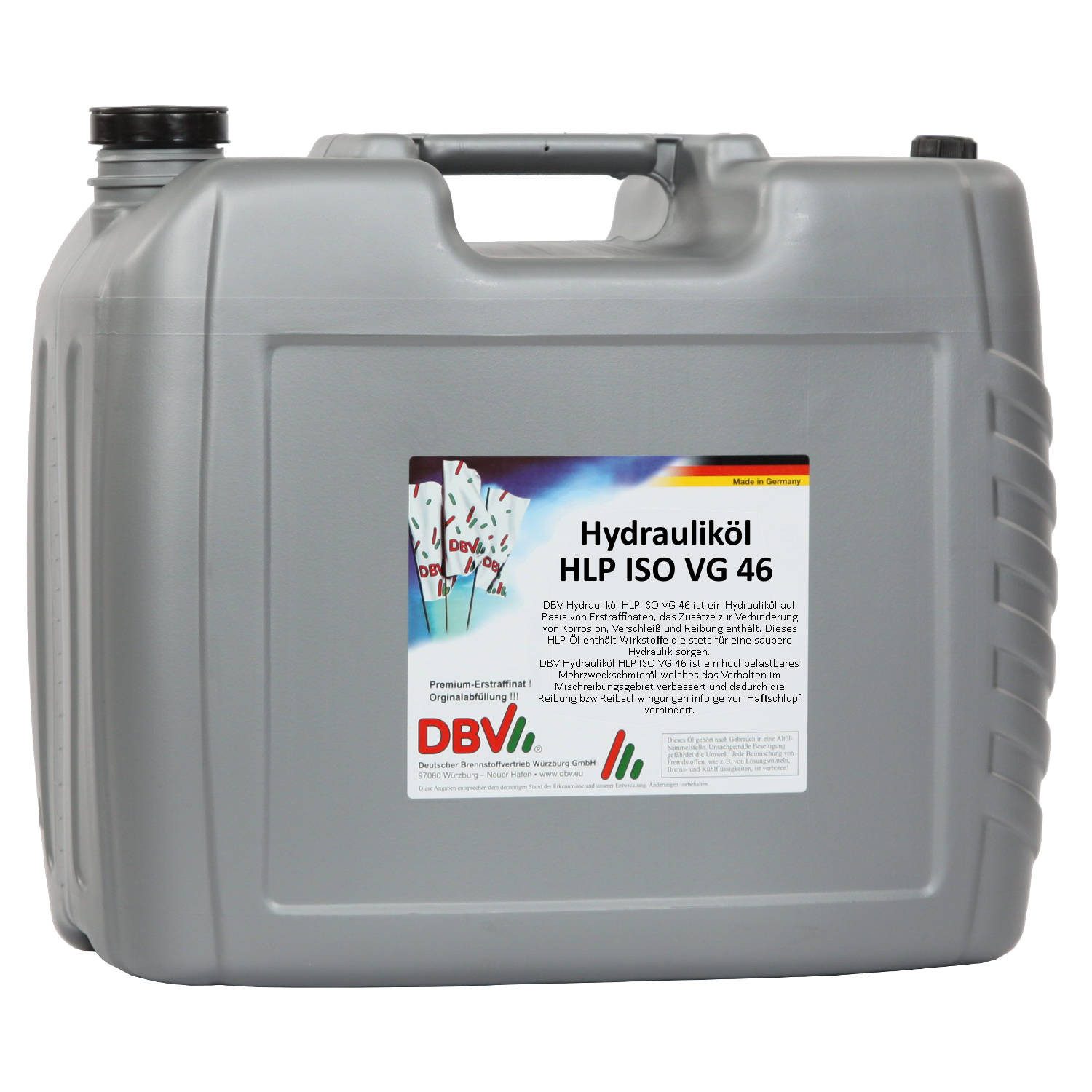 DBV Motoröl DBV-Hydrauliköl HLP ISO VG 46 20-Liter-Kanister