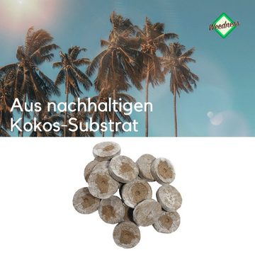 Weedness Anzuchttopf Jiffy Torfquelltöpfe für die Anzucht Kokos Quelltabletten Anzuchterde (20 St)