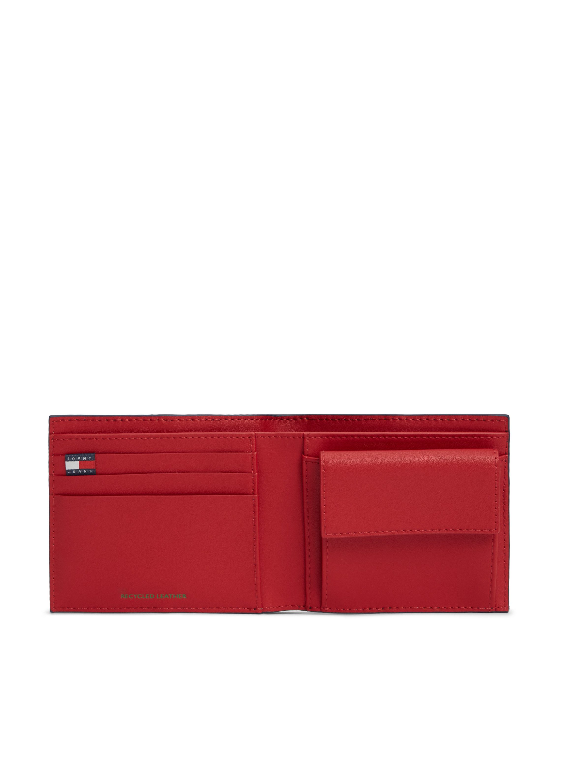 Tommy Jeans Geldbörse TJM HERITAGE LEATHER CC & COIN, Unisex Geldbeutel, Portemonnaie, Money Pocket mit Logoschriftzug