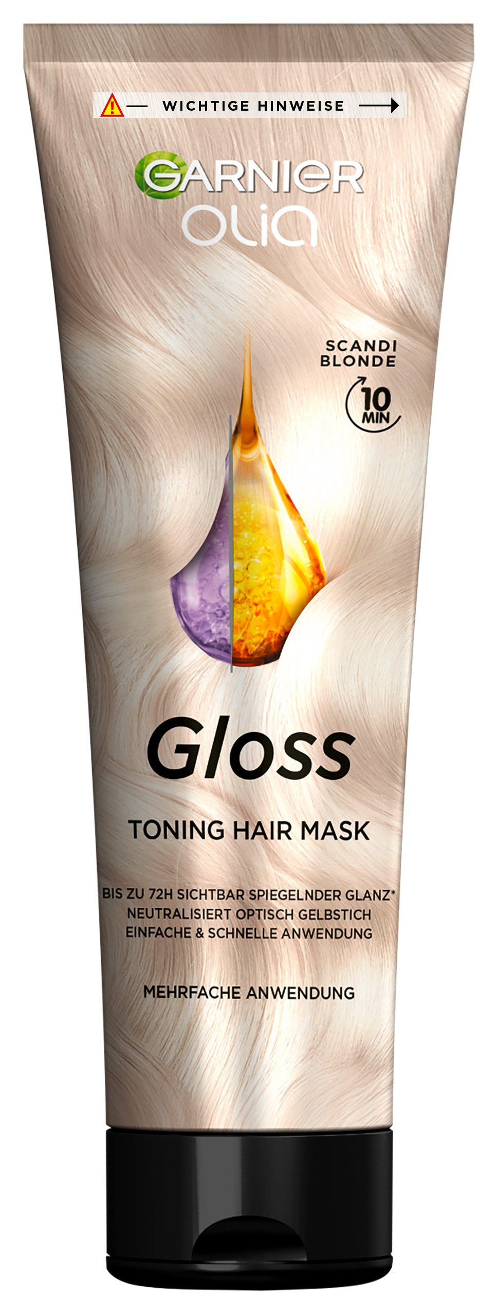 GARNIER Coloration OLIA GLOSS TINTED HAIR MASK, für getöntes Haar, mit Tocopherol