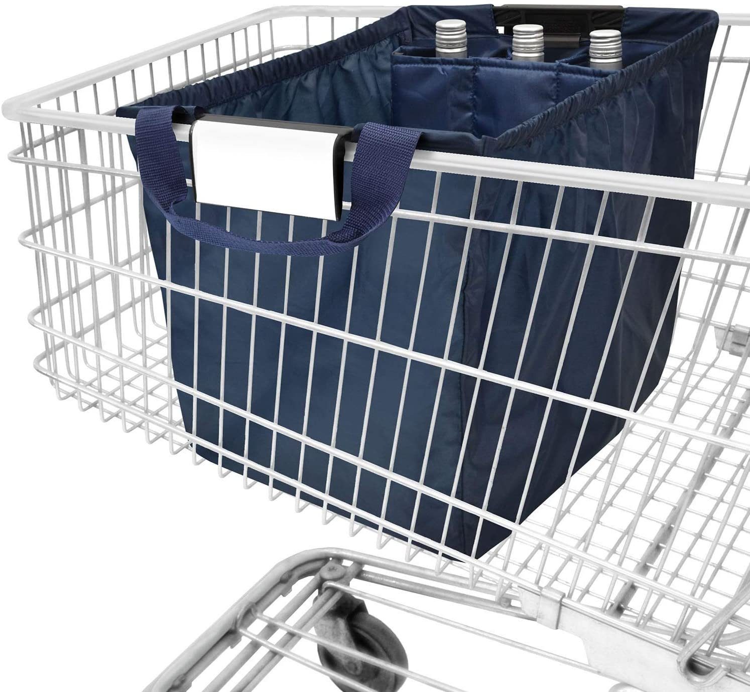 achilles Einkaufsbeutel Easy-Carrier Einkaufswagentasche mit Kühlfunktion und Flaschenfächern, 40 l navy blau