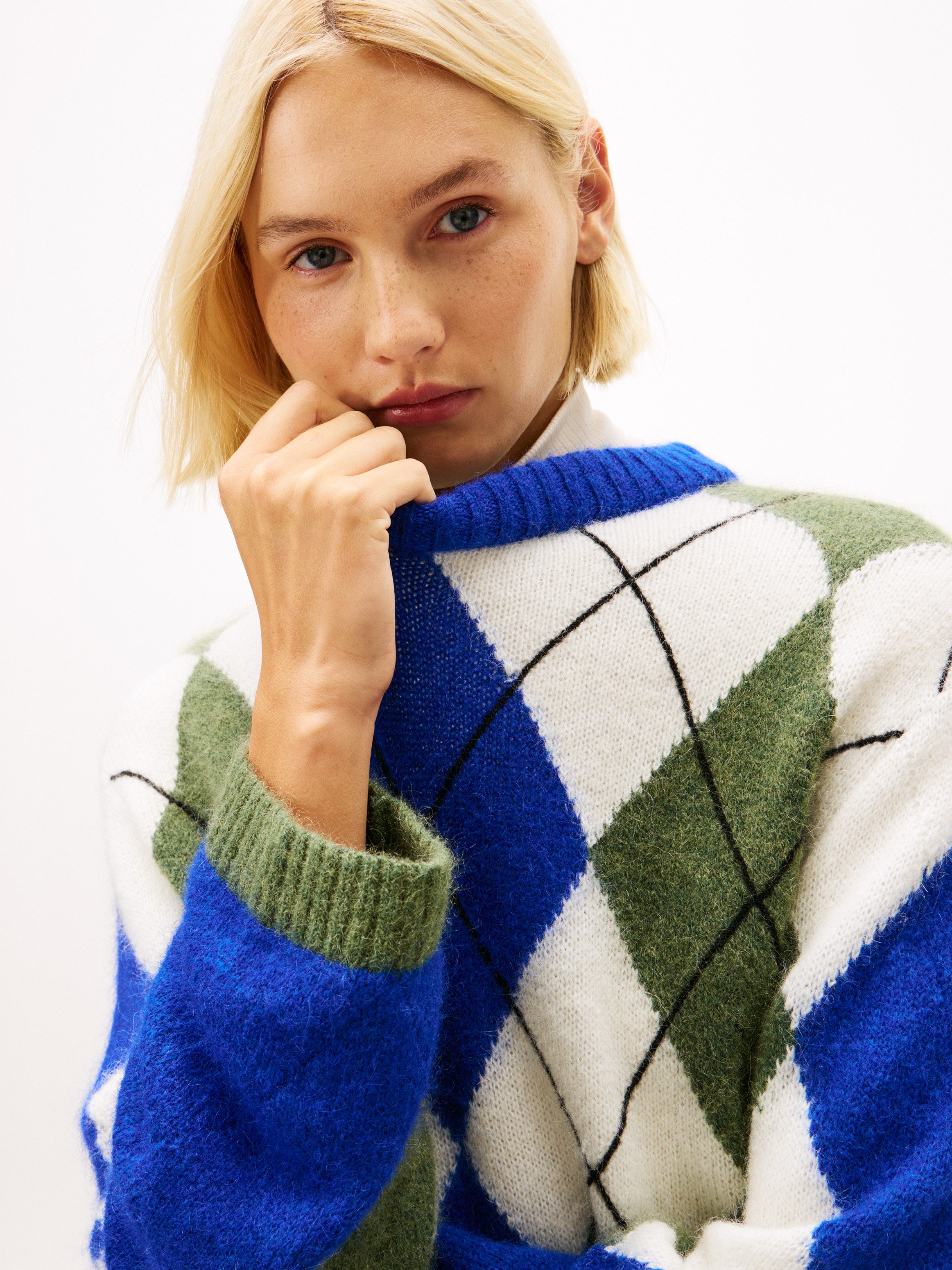 Tommy Hilfiger Strickpullover ALPACA BLEND ARGYLE günstig online kaufen