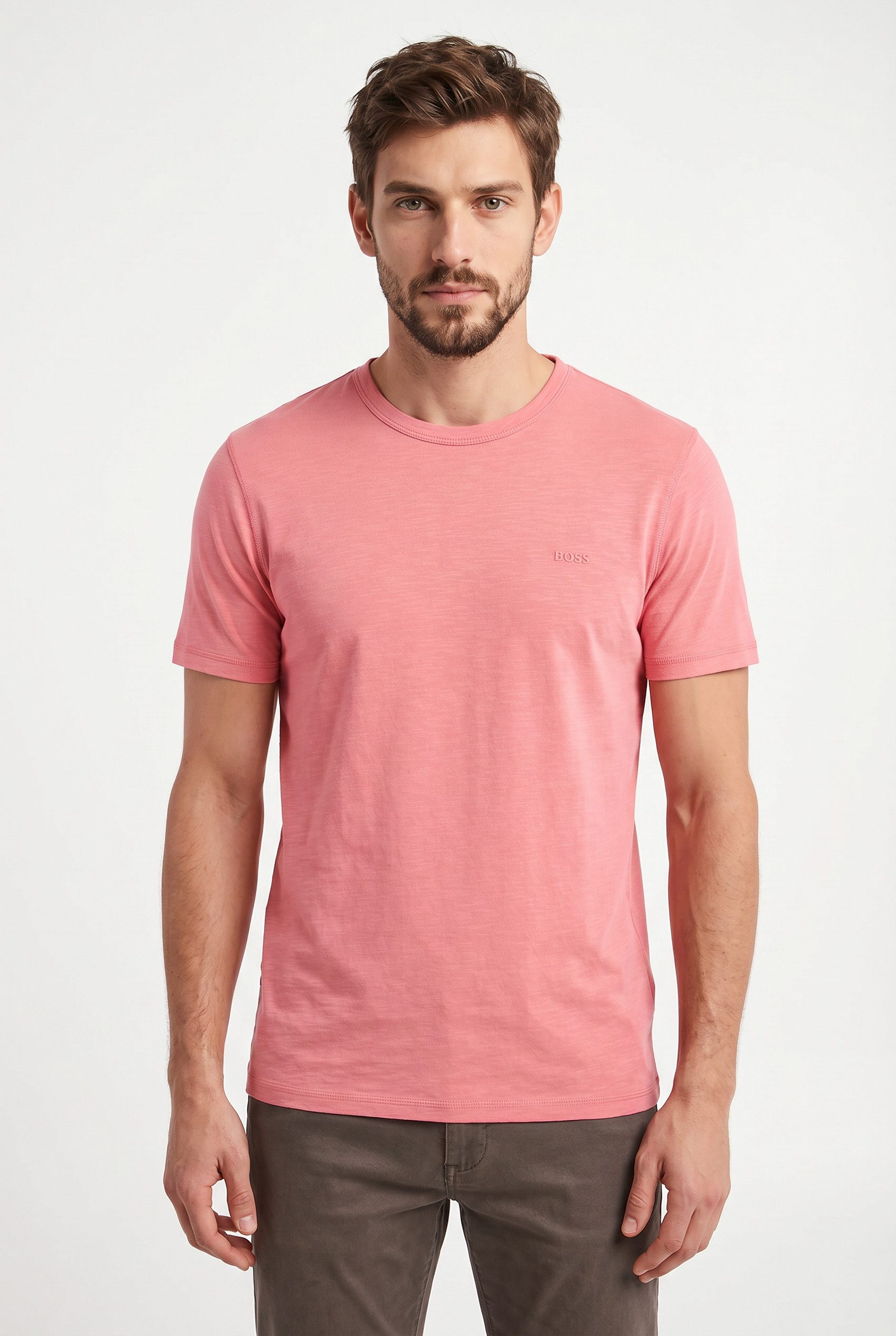 BOSS ORANGE T-Shirt Tegood Regular Fit 100% Baumwolle Logo on Chest Rundhals
