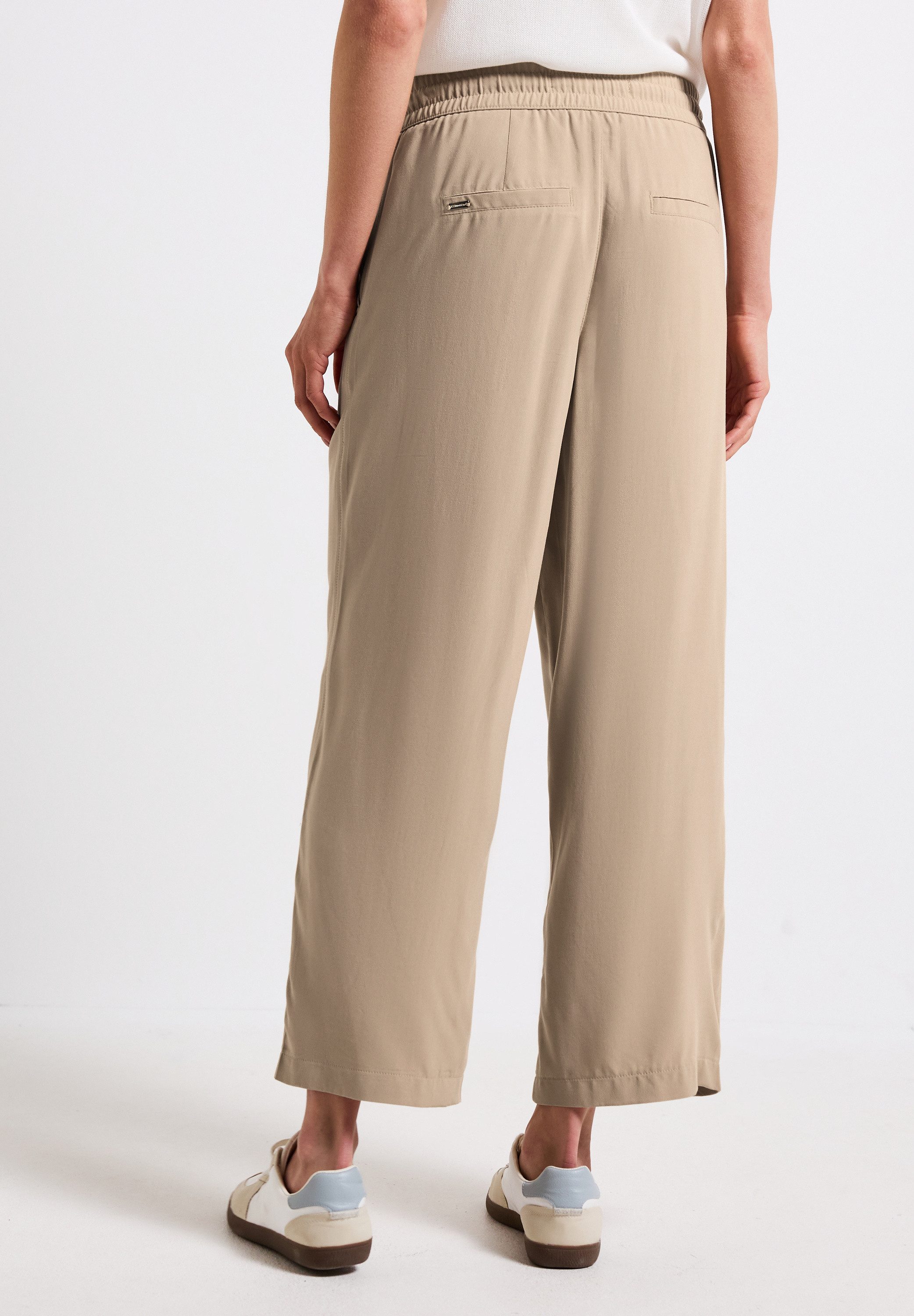STREET ONE Stoffhose Style Emee Sommerhose mit elastischem Bund mit Tunnelz günstig online kaufen