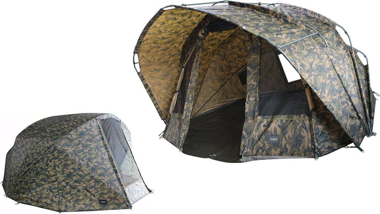 MK Angelsport Angelzelt MK Fort Knox 2.0 Camo Dome 3,5 Mann Angelzelt + Winterskin