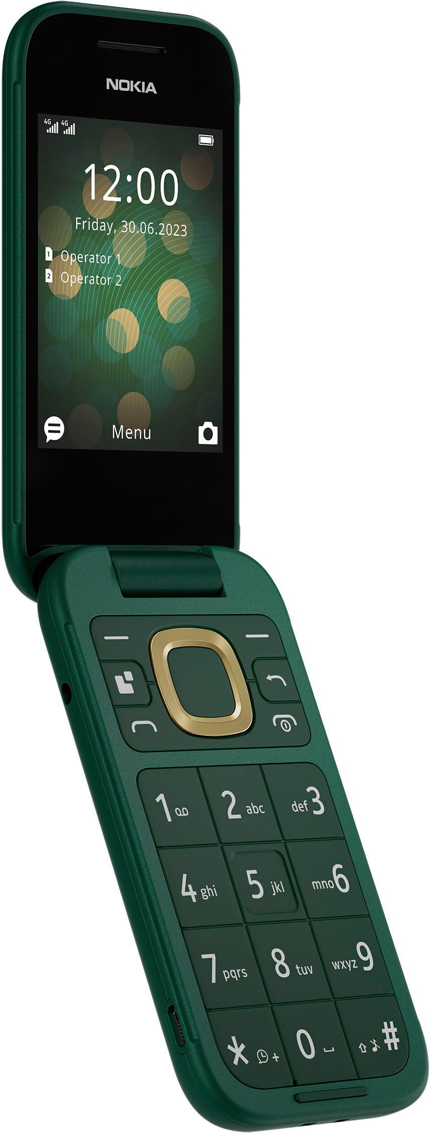 Nokia 2660 Flip Klapphandy (7,11 grün Kamera) 0,3 GB Zoll, MP Speicherplatz, cm/2,8 0,13