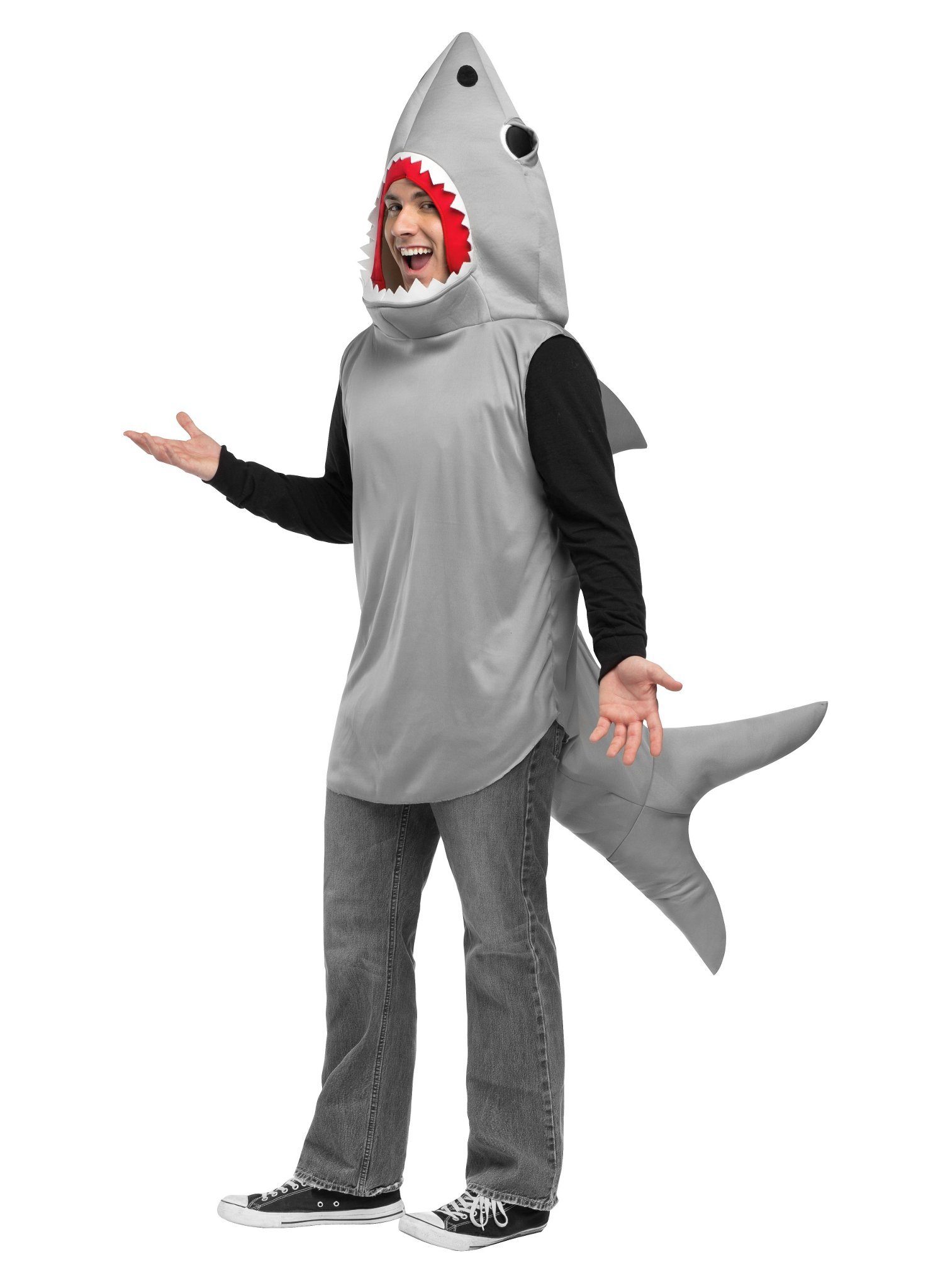 Imposta Costumes Kostüm Hai - Tierkostüm Karneval Faschingskostüm Herren, Originelles Kostüm mit Kult-Potential