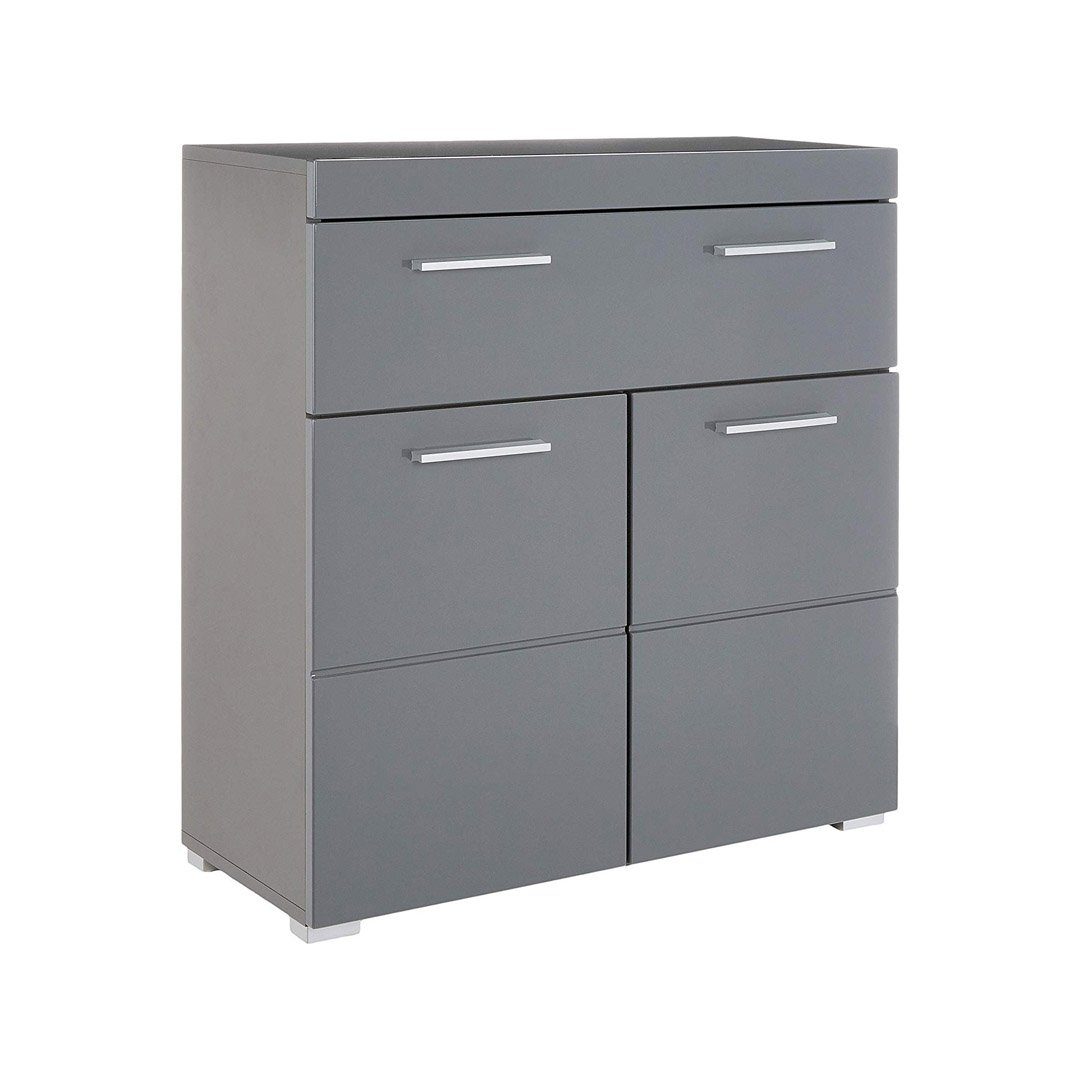 ebuy24 Badezimmerspiegelschrank AmandaMando Bad Standtype Stauraum 2 Türen, 1 Schu