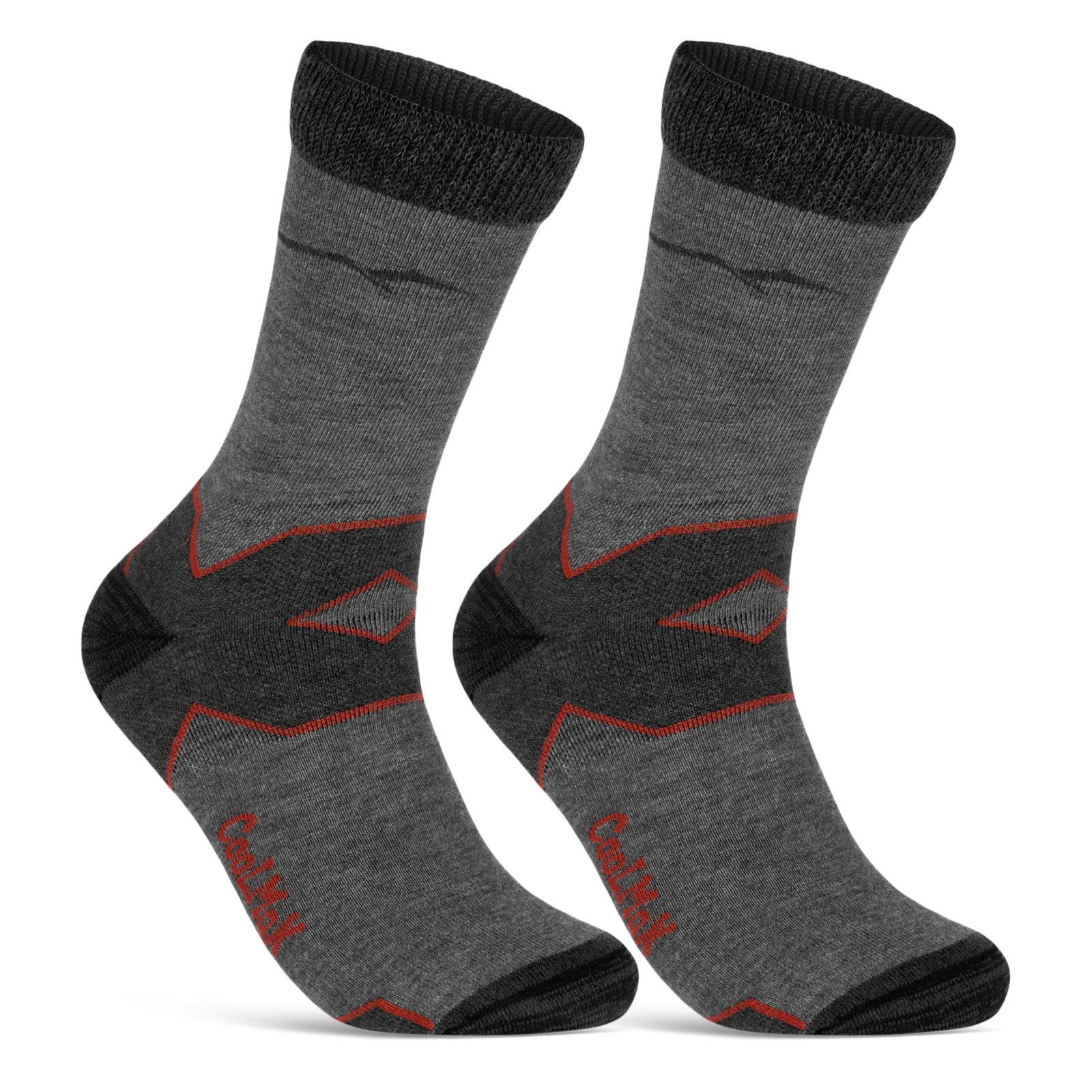 sockenkauf24 Funktionssocken Merino Wandersocken für Herren & Damen Outdoor Trekking Socken (2-Paar) - 50101P WP