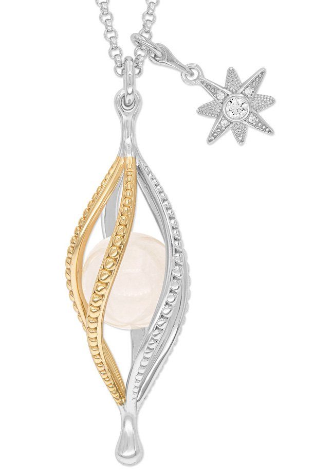 Engelsrufer Kette mit Anhänger You are my universe, mit Rosenquarz, Zirkoni günstig online kaufen