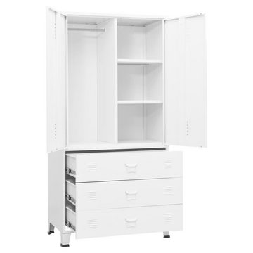 DOTMALL Kleiderschrank Stauraumschrank,viel Stauraum, Industrial Design,Metallelemente