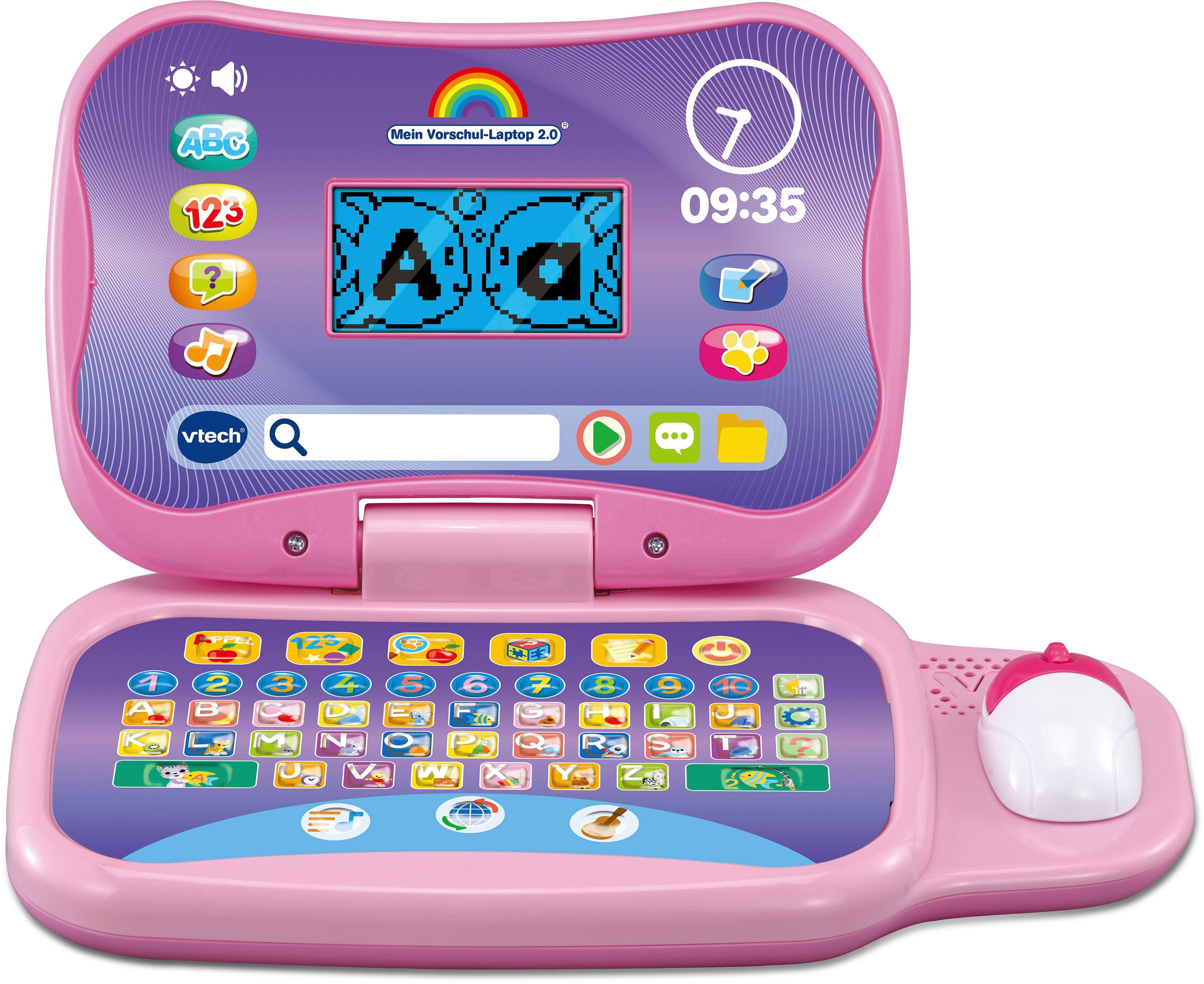 Vtech® Kindercomputer 2.0 lustigen Mein Animationen Vorschul-Laptop Mit und pink, Spielen passenden