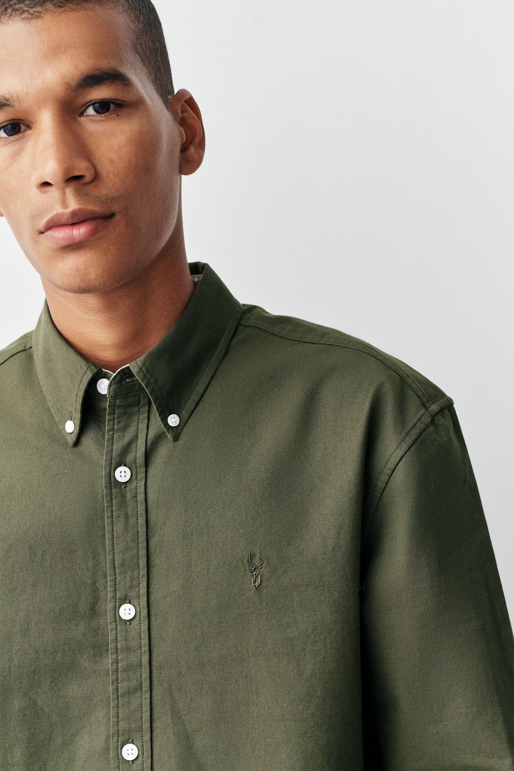 Next Langarmhemd Regular Fit Oxford-Langarmhemd (1-tlg) – Bild 5 von 5
