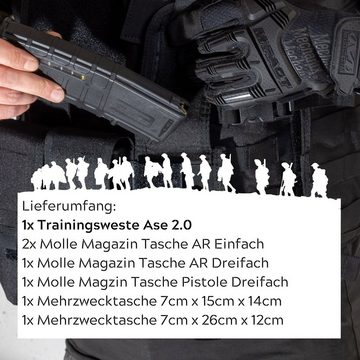 KATLOCK Schutzweste Plattenträger Weste Ase 2.0