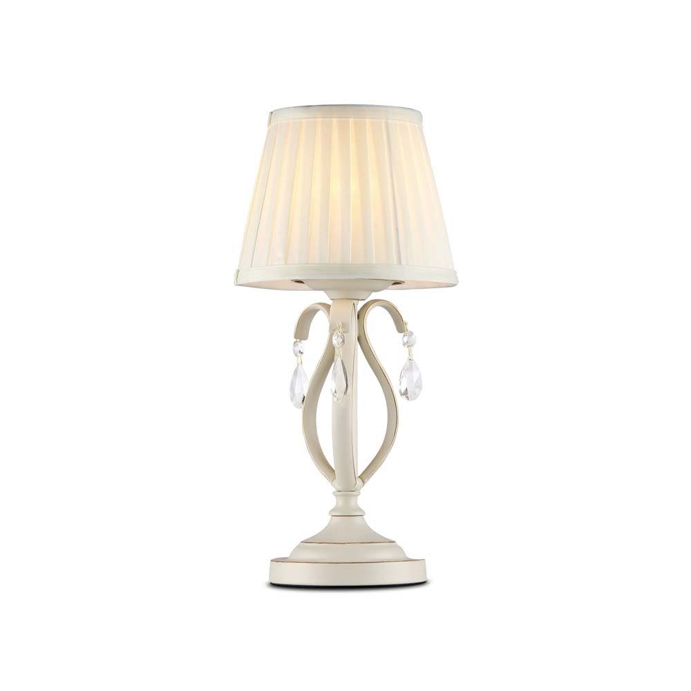 Maytoni Tischleuchte, Tischlampe Tischleuchte Beistellleuchte Schlafzimmerlampe Metall beige