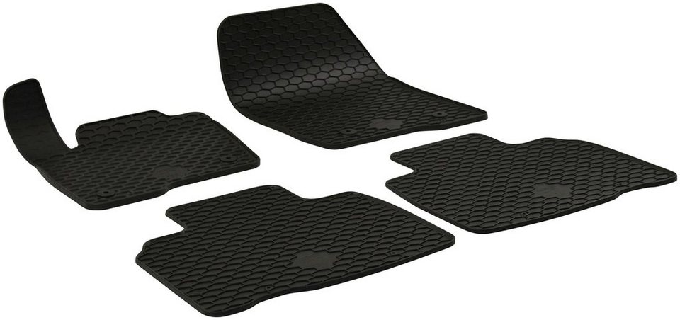 WALSER Passform-Fußmatten (4 St), für Ford Edge Geländewagen, für Ford USA  Edge 01/2014-Heute