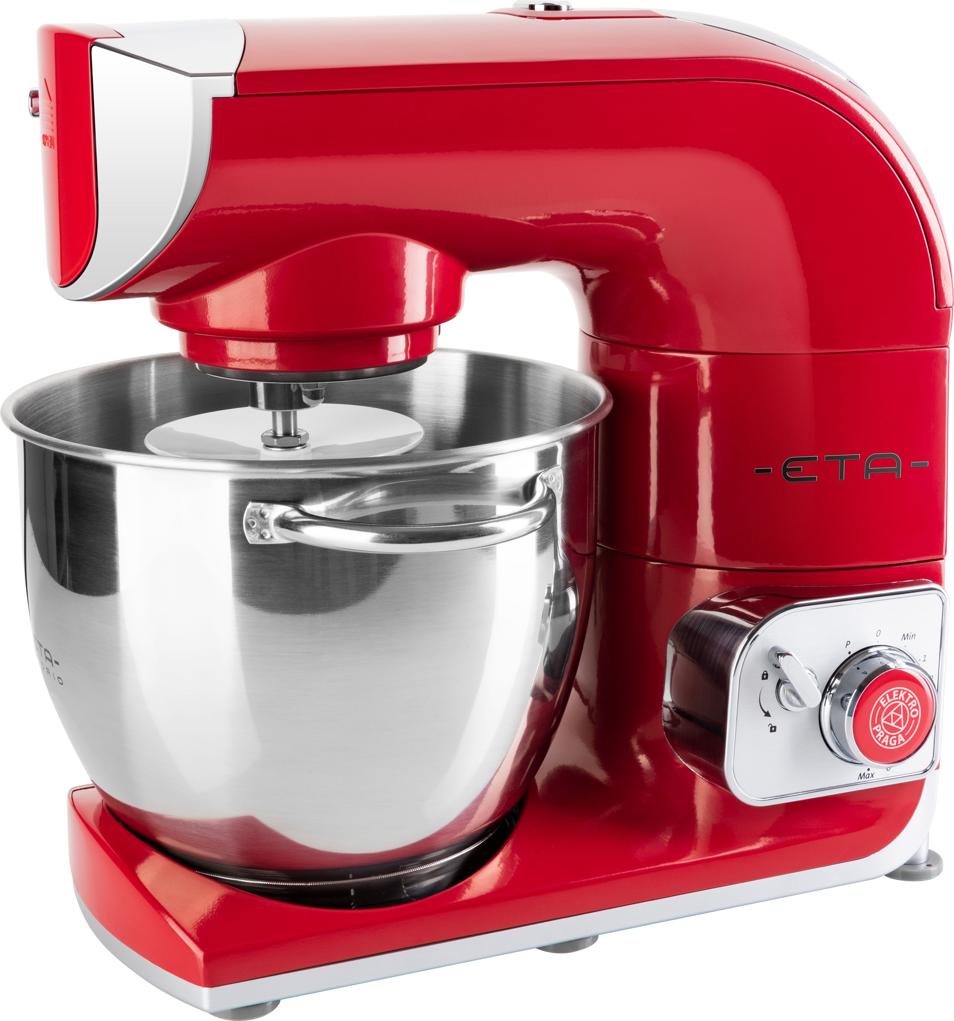 eta Küchenmaschine Gratus Storio, 1200 W, 5,5 l Schüssel, 5,5 l Edelstahlschüssel, PULSE-Funktion