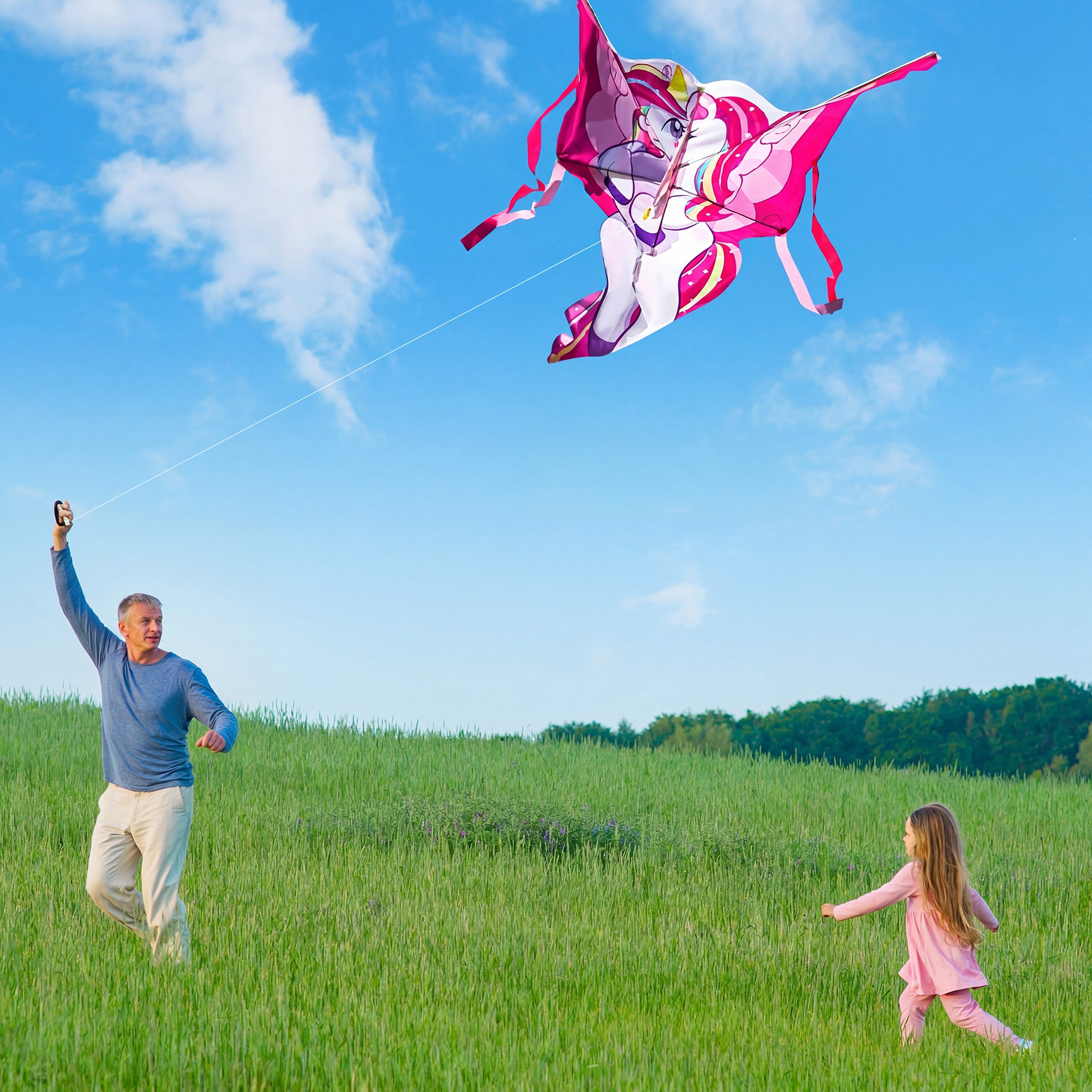 JOYIN Flug-Drache JOYIN Einhorn Drachen,Drachen für Kinder und Erwachsene