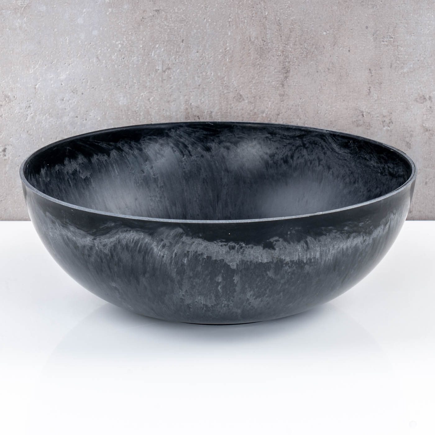 Levandeo® Dekoschale, Schüssel Rund Ø25cm Schwarz Grau Schale Dekoschale Ti günstig online kaufen