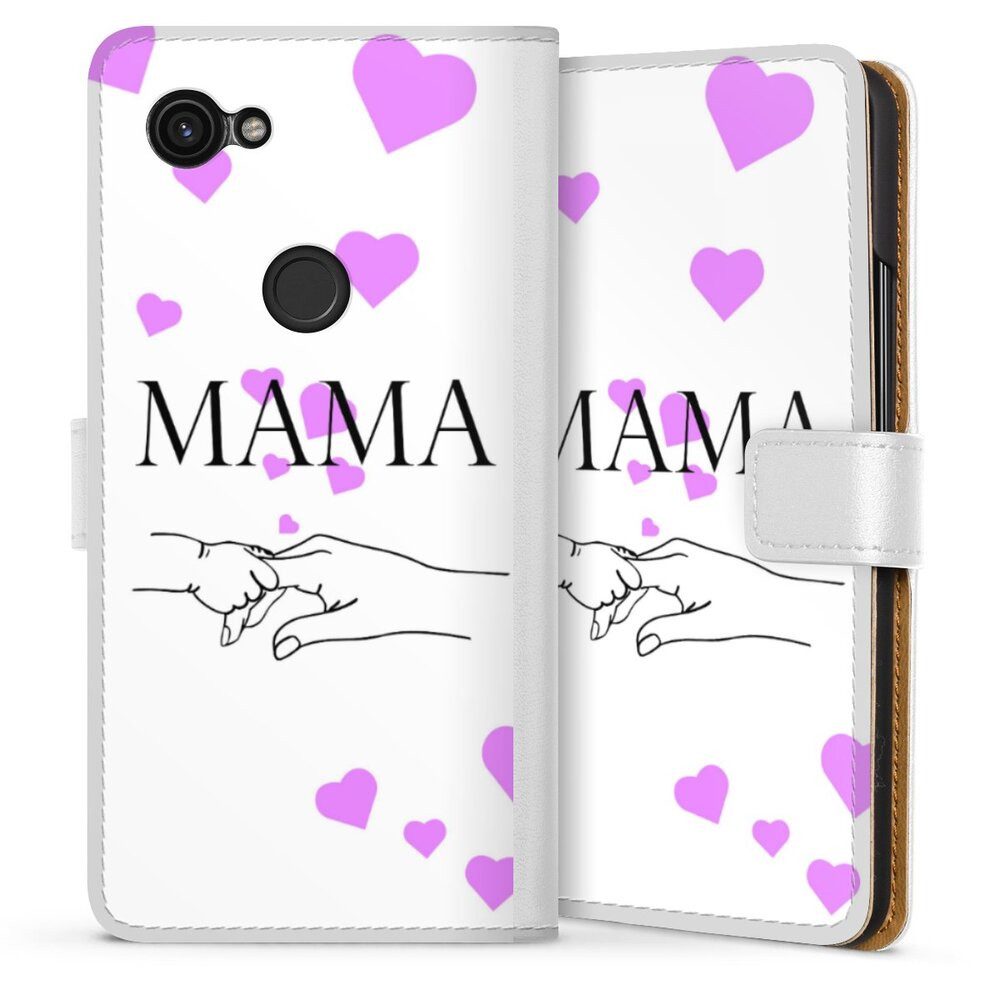 DeinDesign Handyhülle Muttertag Mama Familie Muttertag-Mama und kinder, Google Pixel 3a Hülle Handy Flip Case Wallet Cover Handytasche Leder