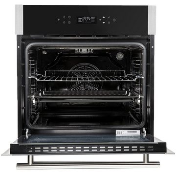 KKT KOLBE Backofen-Set Backofen und Kochfeld SET8313HCKK59RL, mit Teleskopauszug, DampfClean, 60cm / Edelstahl / 70 l / 2,8kW / Heißluft / Grill-/Brat-System / WIFI