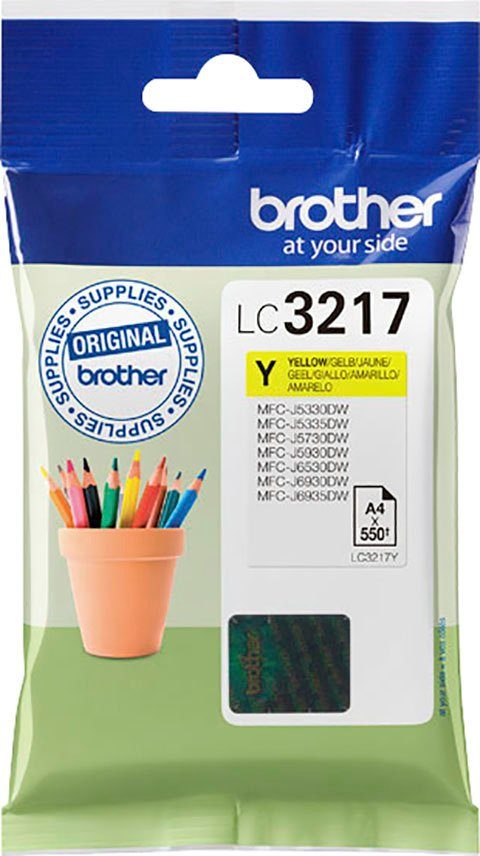 gelb Brother (1-tlg) Tintenpatrone LC-3217Y